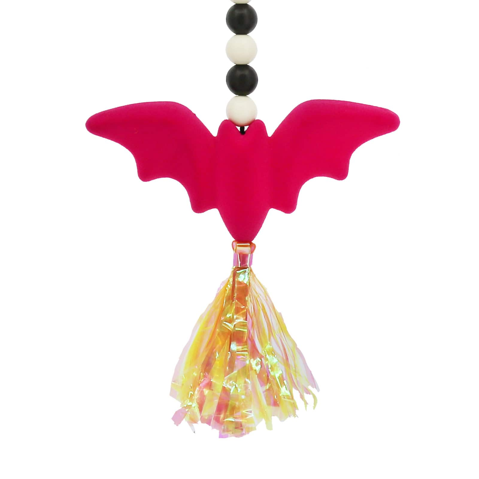 20&#x22; Rose Red Bat with Wood Beads Wall D&#xE9;cor by Ashland&#xAE;