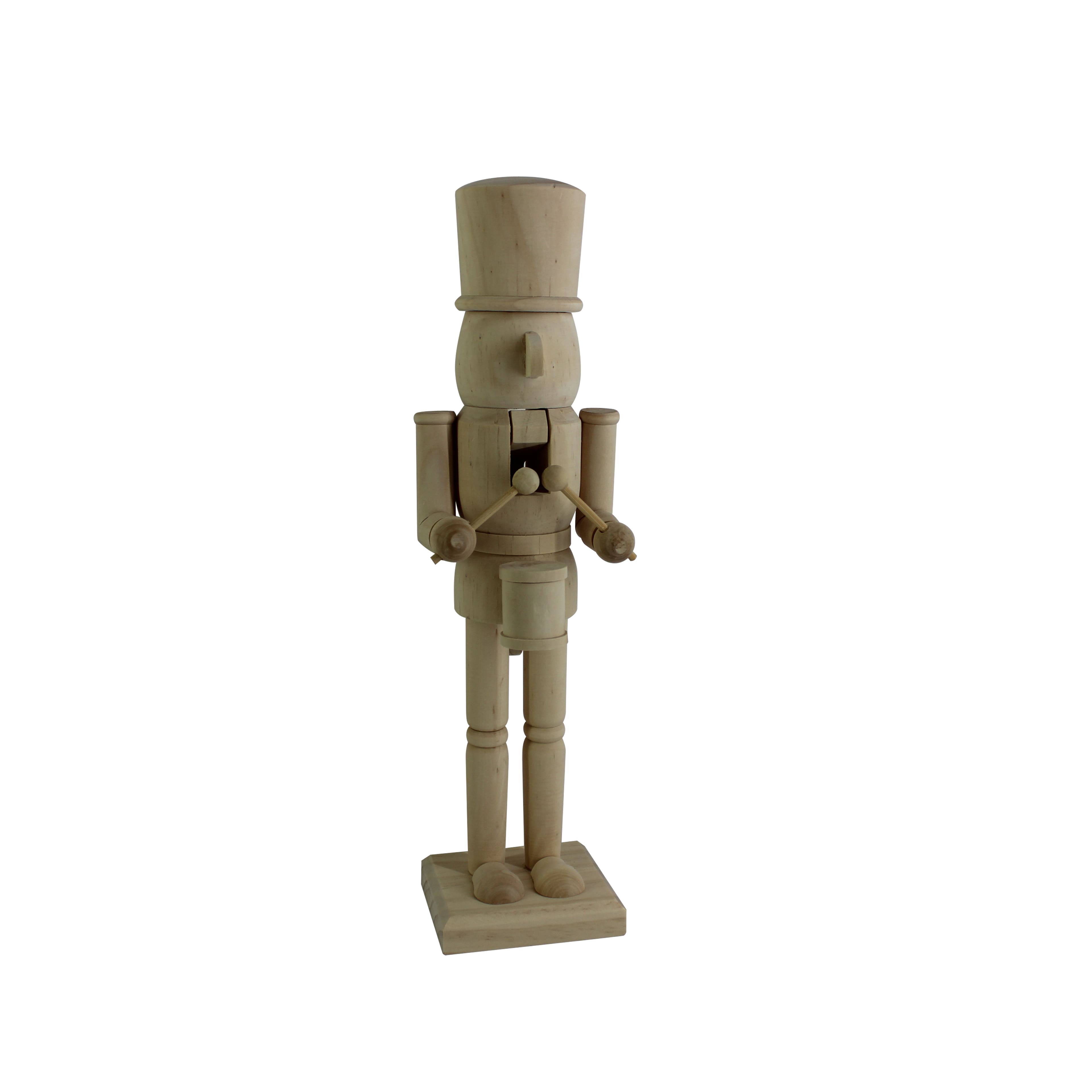 14&#x22; Drummer DIY Pinewood Nutcracker by Make Market&#xAE;