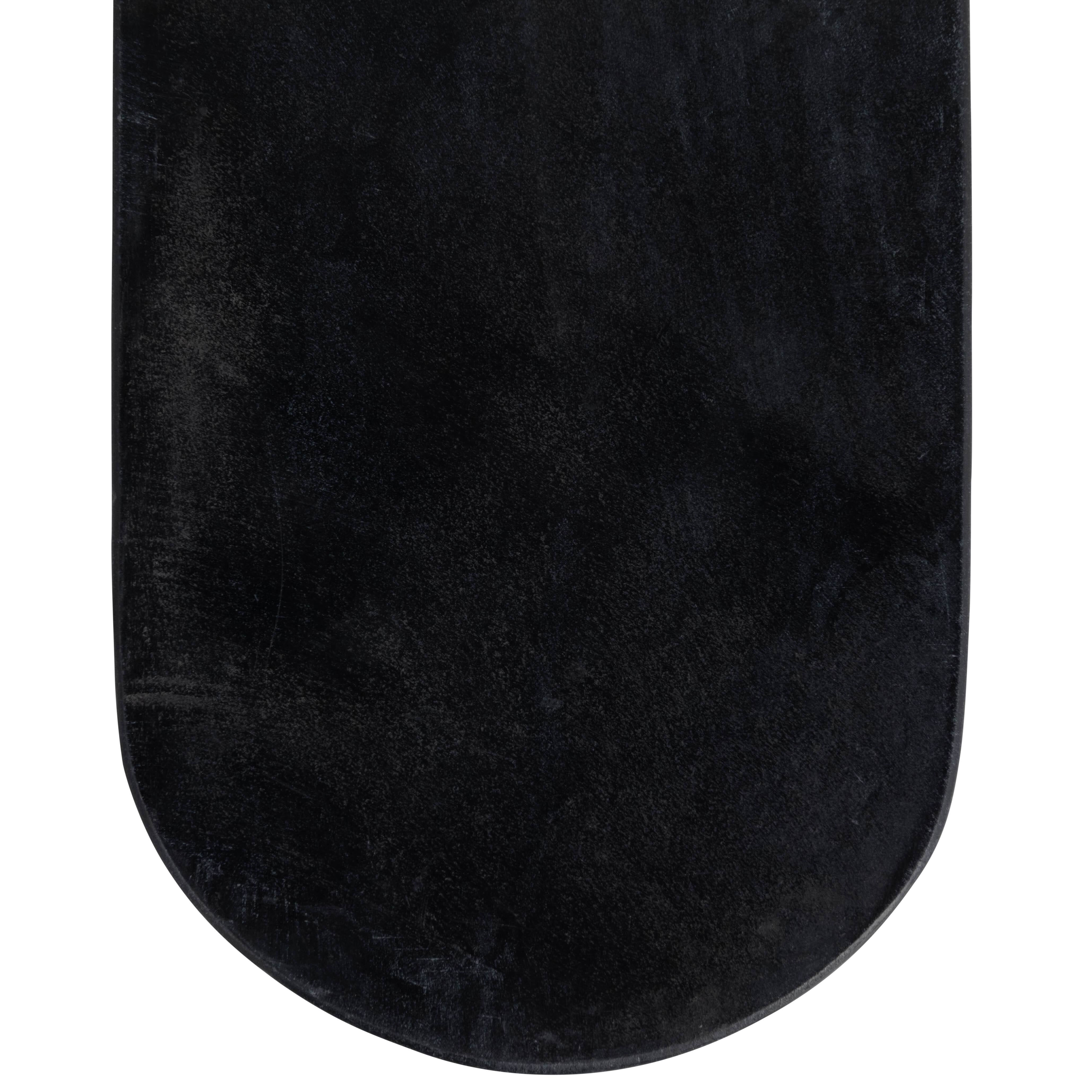 Hello Honey&#xAE; 24&#x22; Black Oval Marble Serving Board