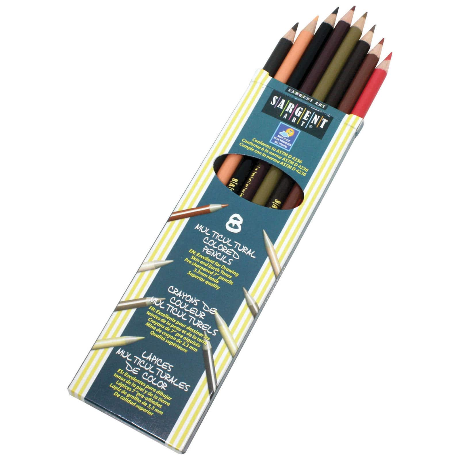 Sargent Art Colored Pencils, Metallic, 12 Colors Per Pack, 3-Pack