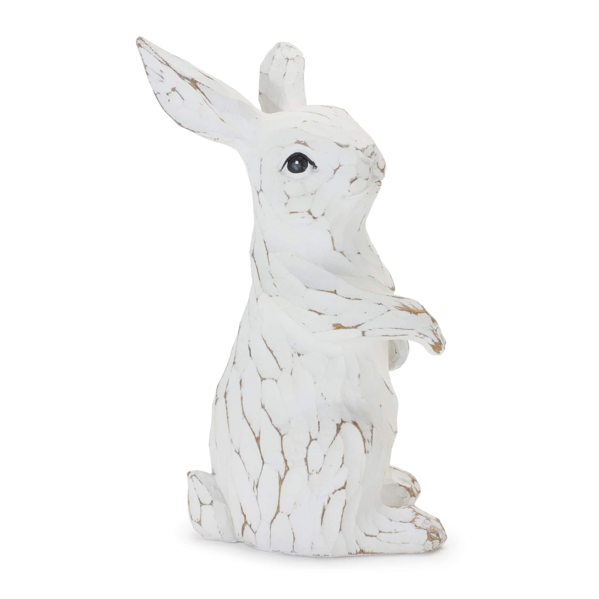 Carved Bunny Figurines Set