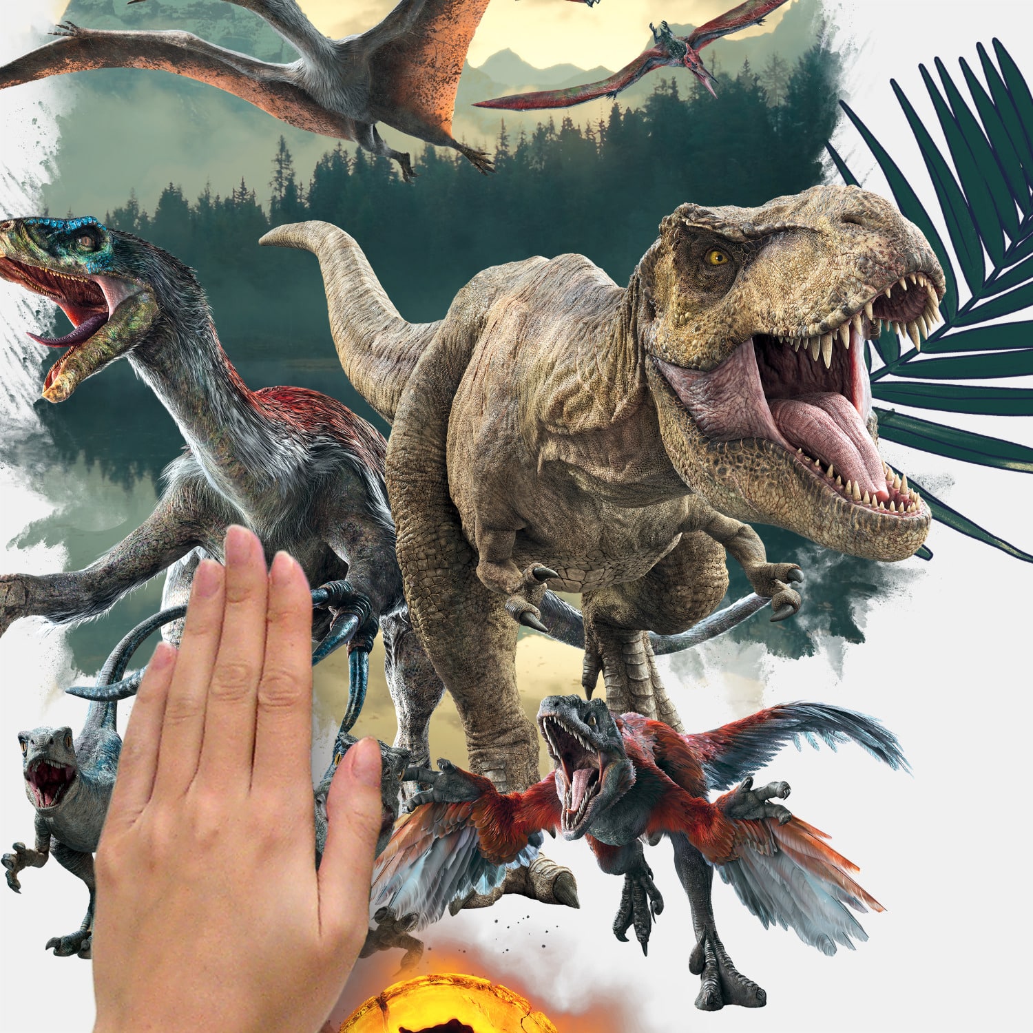 RoomMates Jurassic World: Dominion Peel &#x26; Stick Giant Wall Decals w/ Alphabet