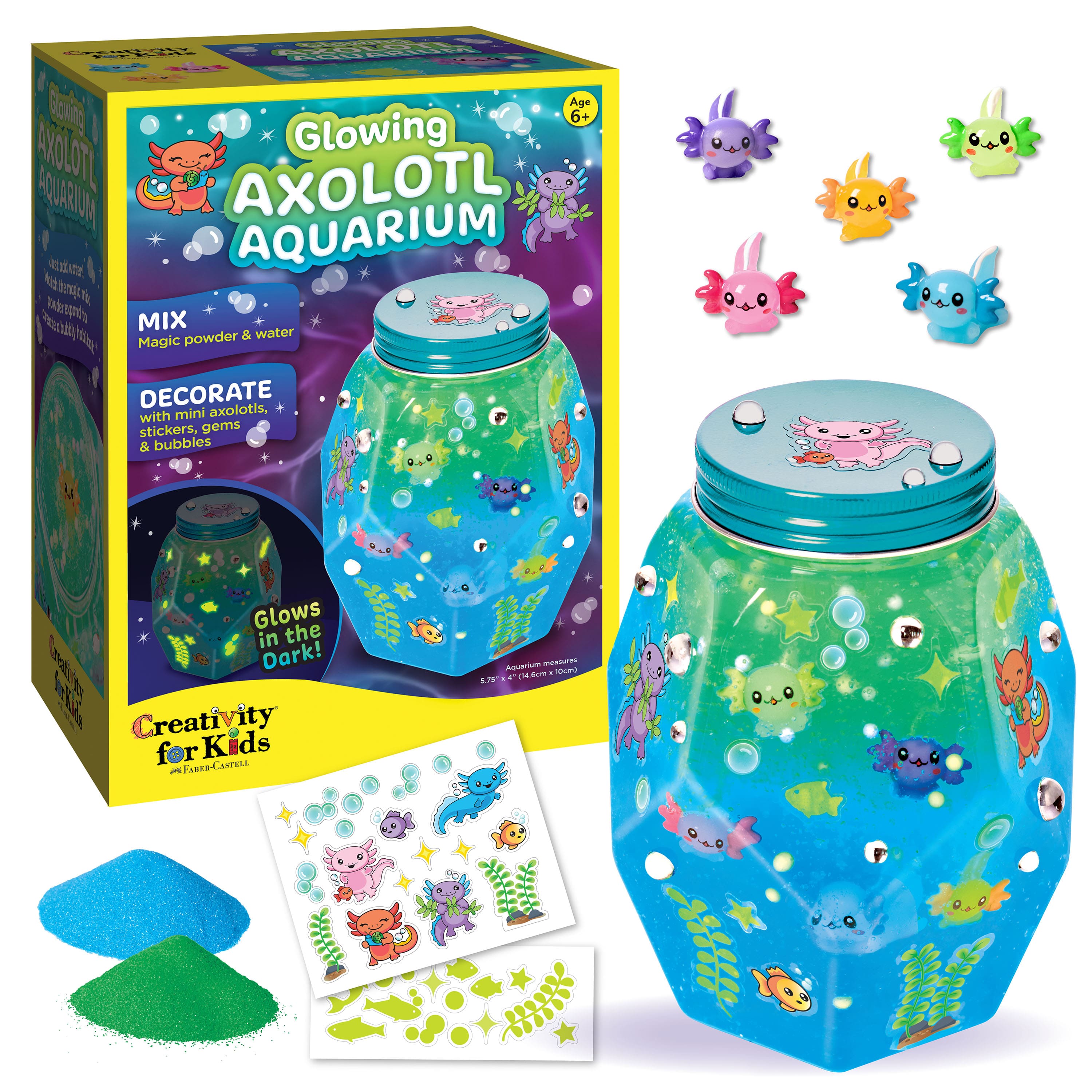 Creativity for Kids&#xAE; Glowing Axolotl Aquarium