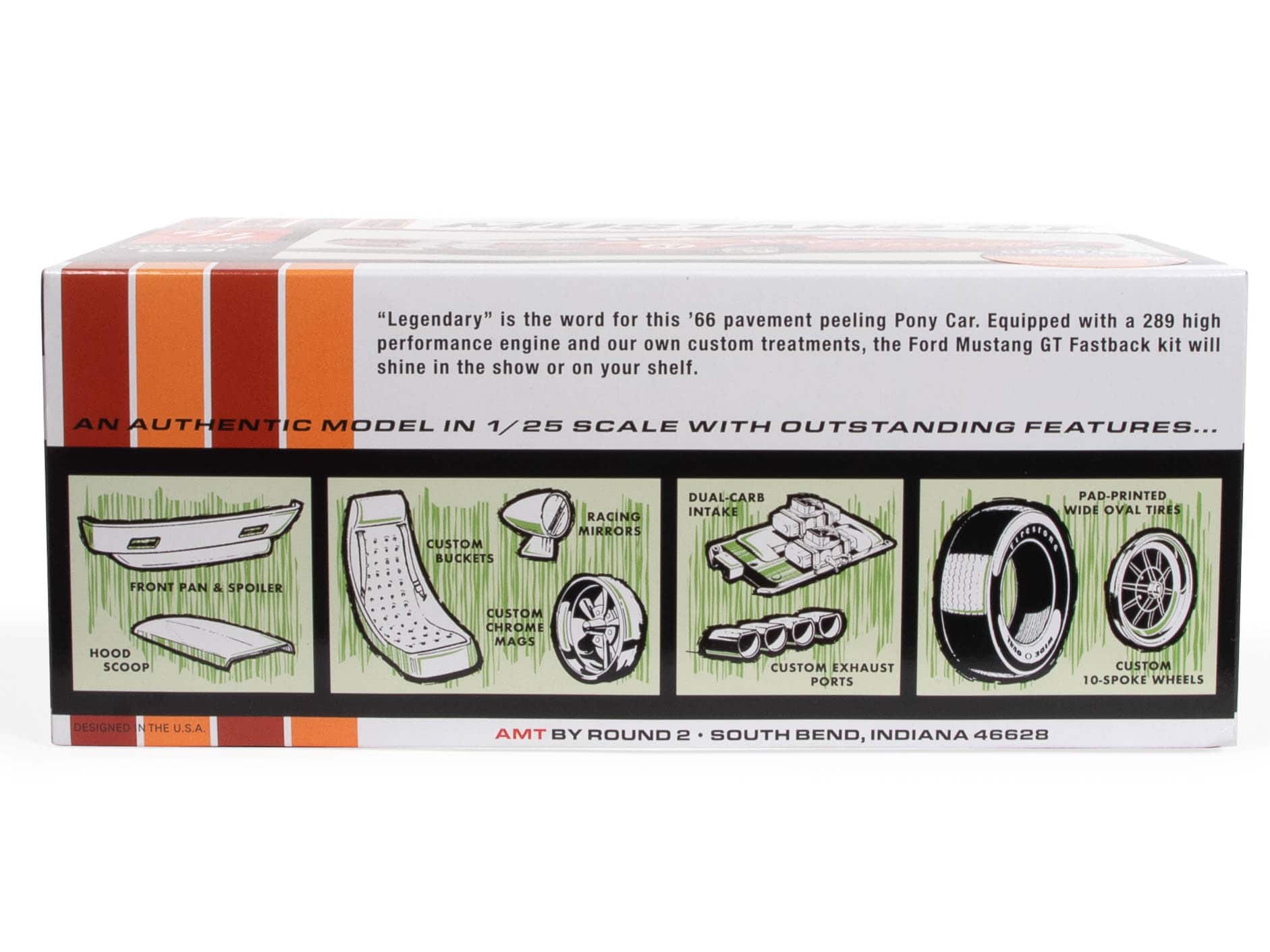 AMT® 1966 Ford Mustang Fastback 2+2 1:25 Scale Model Kit