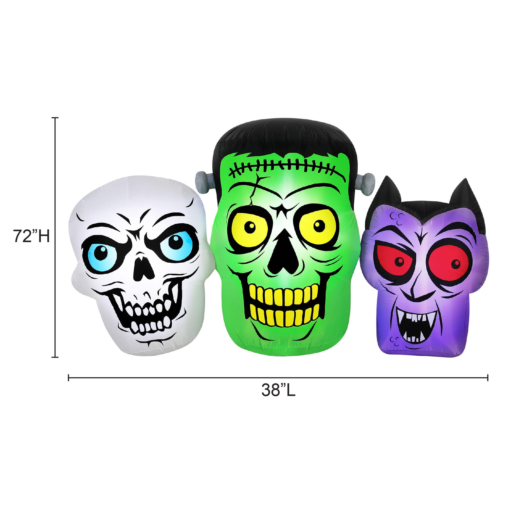 6ft. Airflowz Inflatable Halloween Monster Trio