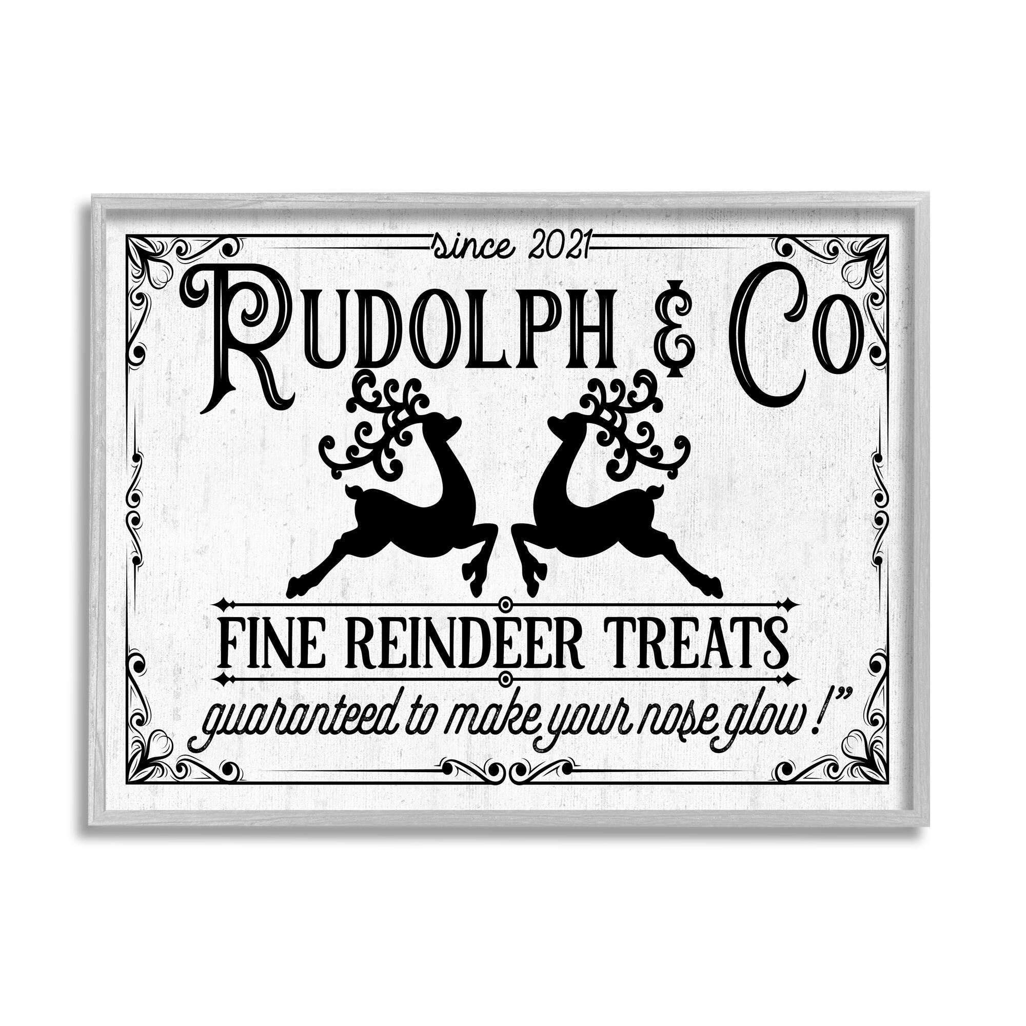 Stupell Industries Rudolph & Co Vintage Sign Framed Giclee Art
