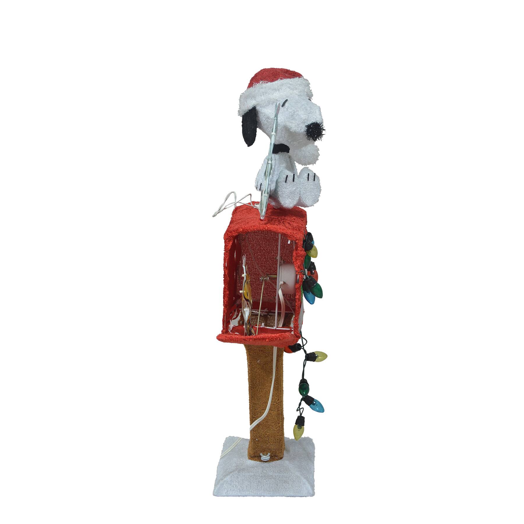 Peanuts® 2.5ft. 3D Pre-Lit Snoopy with Tree on Mailbox Yard Art