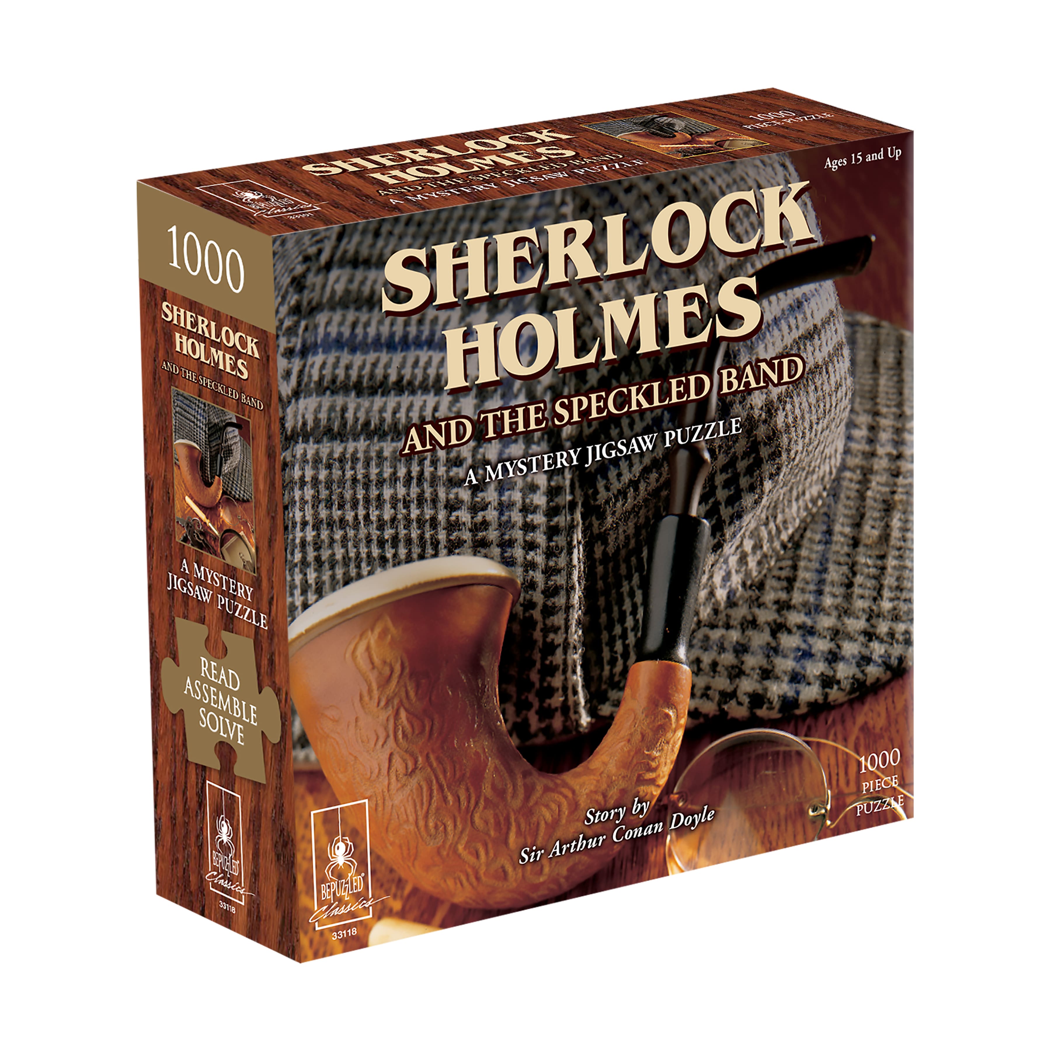 BePuzzled® Sherlock Holmes & the Speckled Band Classic Mystery 1000 Piece Jigsaw Puzzle