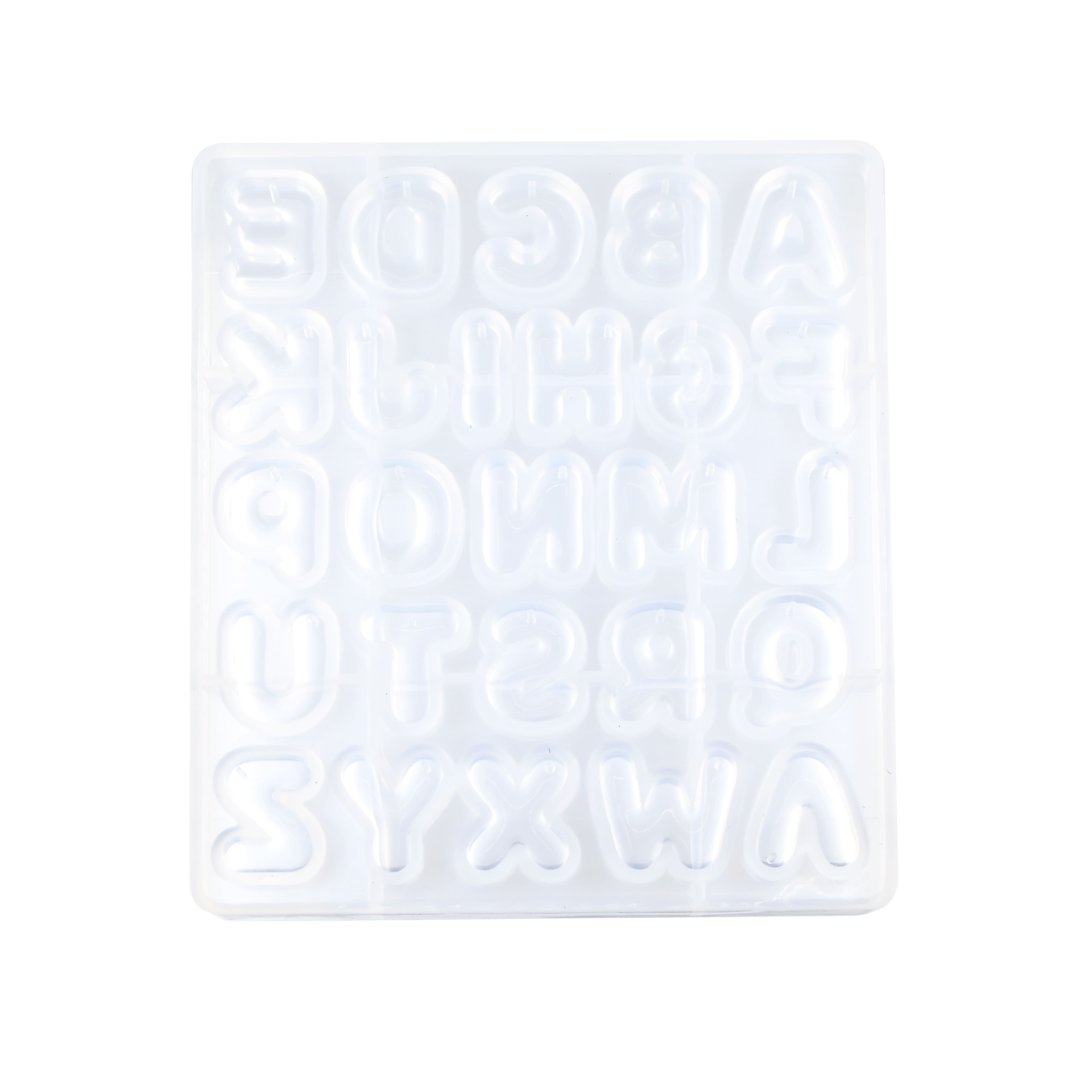 Blue Moon Studio&#x2122; UV Resin Craft Holographic Alphabet Mold