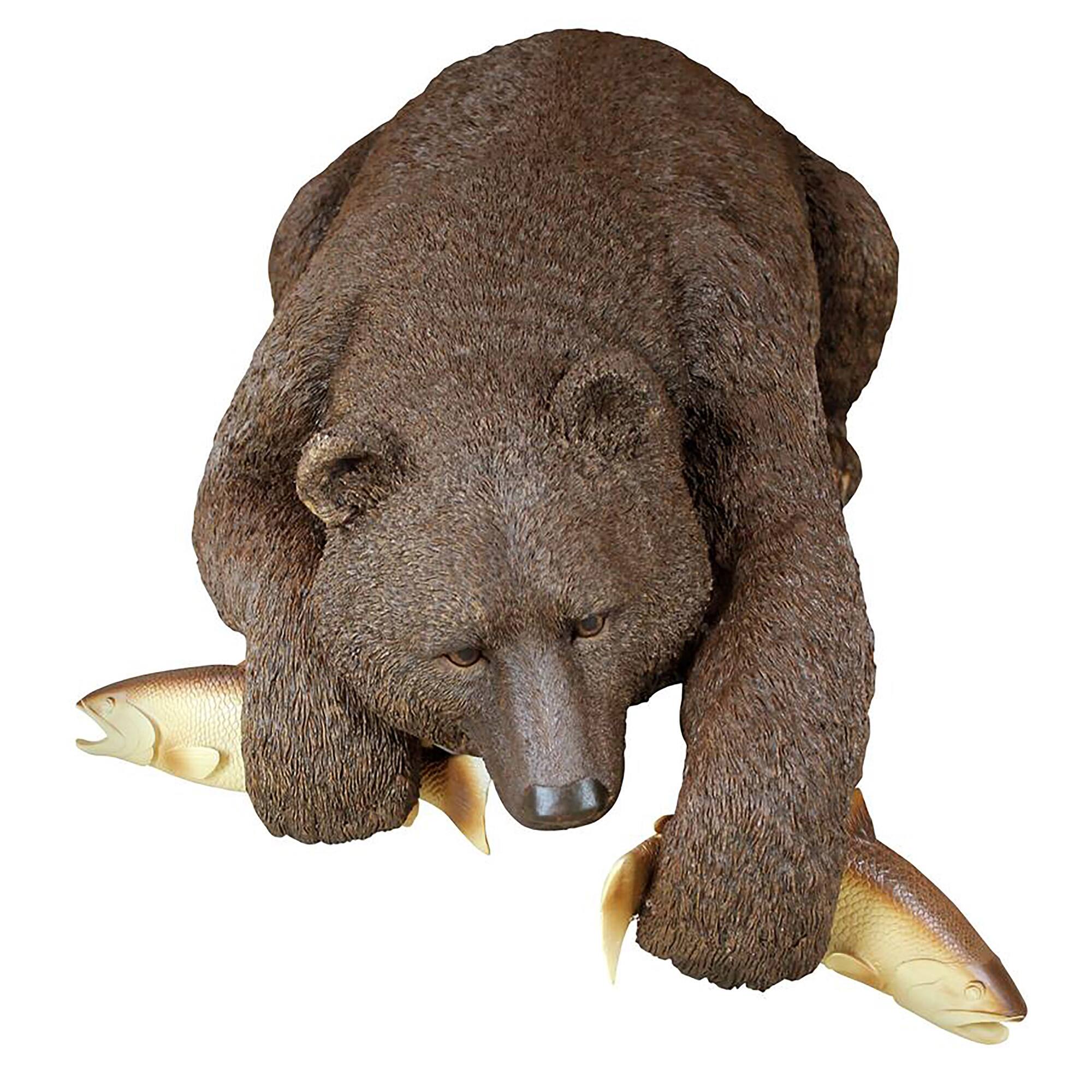 Design Toscano 17&#x22; Catch of the Day Grand Bear Sculpture