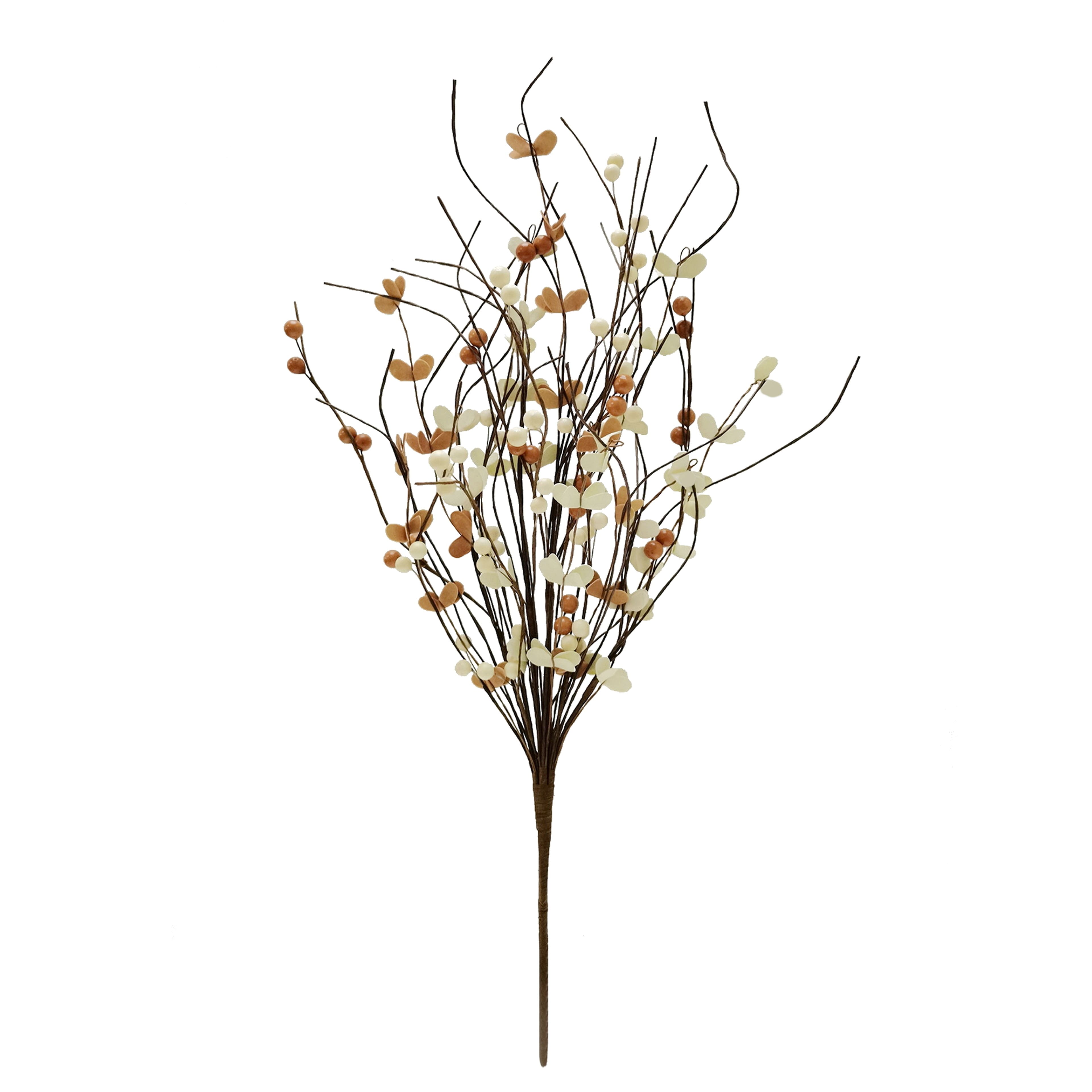 26" Cream Berry Branch Deluxe Bush by Ashland®