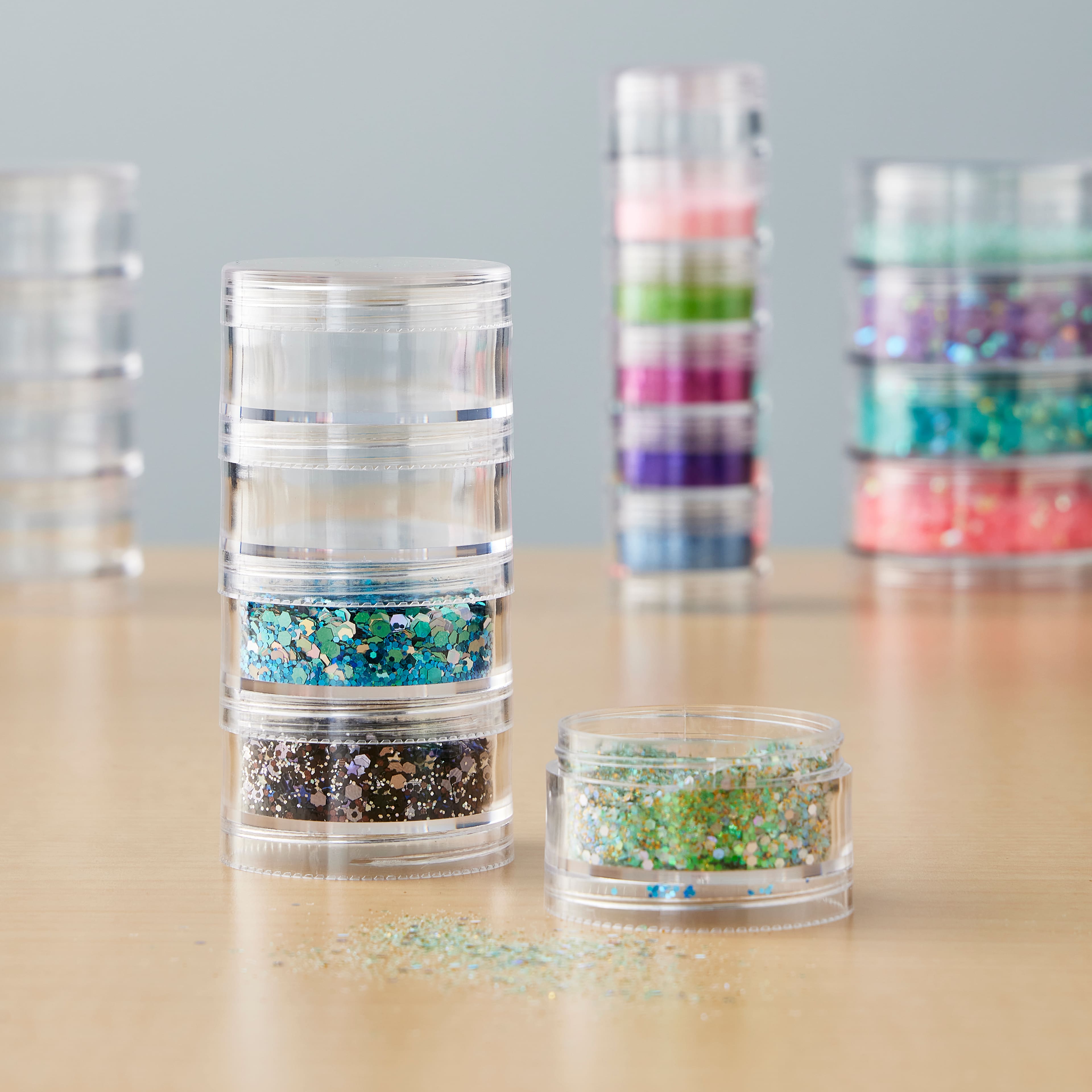 2 Clear Stackable Bead Storage by Bead Landing™