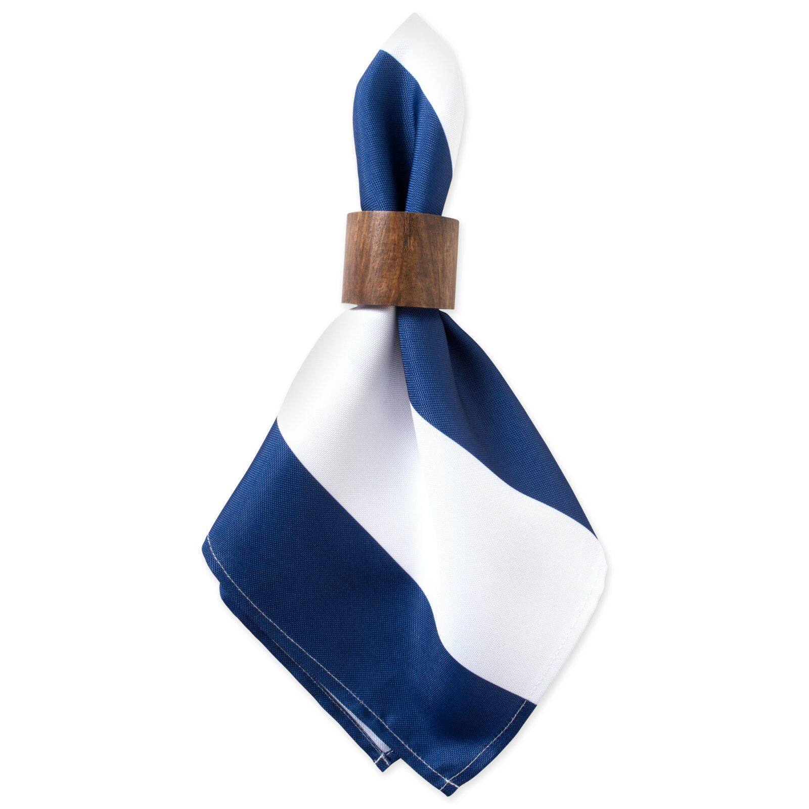 DII&#xAE; Nautical Blue Cabana Striped Outdoor Napkins, 6ct.