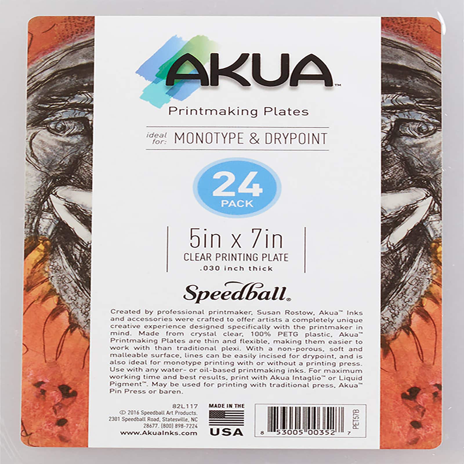 Speedball® Akua™ 5" x 7" Printing Plates, 24ct.