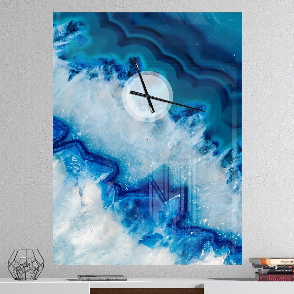 Designart Geode Slice Macro Wall Clock