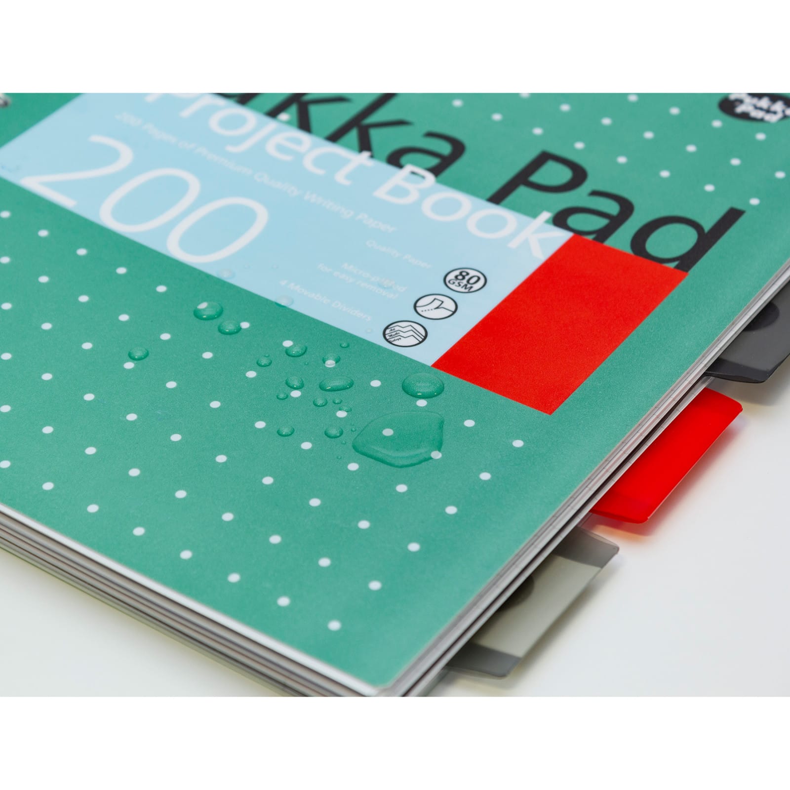 Pukka Pads Metallic Green Letter Sized Subject Divider Notebooks, 3ct.