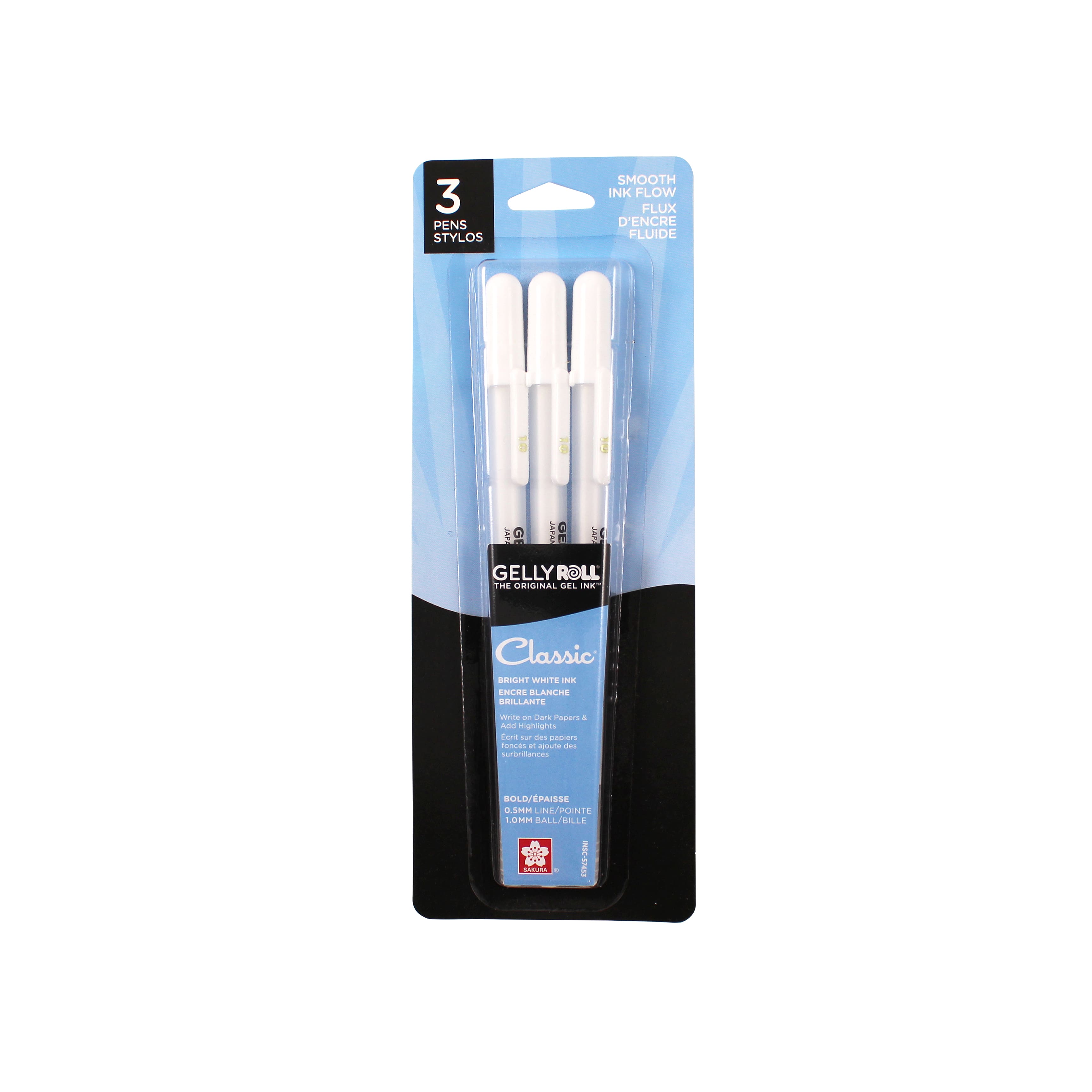 Gelly Roll&#xAE; Classic&#xAE; 10 Bold Bright White Ink Pens, 3ct.