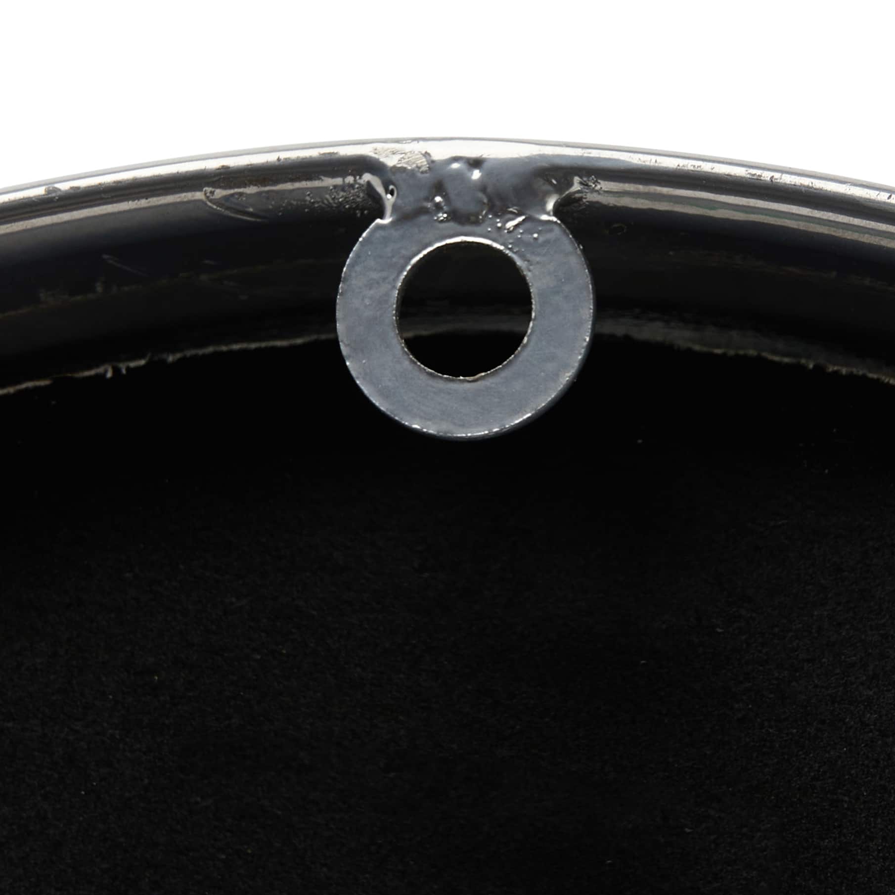 Hello Honey® 14" Antique Nickel Finish Classic Round Metal Wall Clock