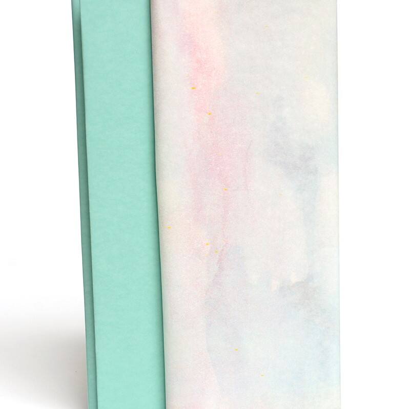 Watercolor & Teal Tissue Paper Michaels