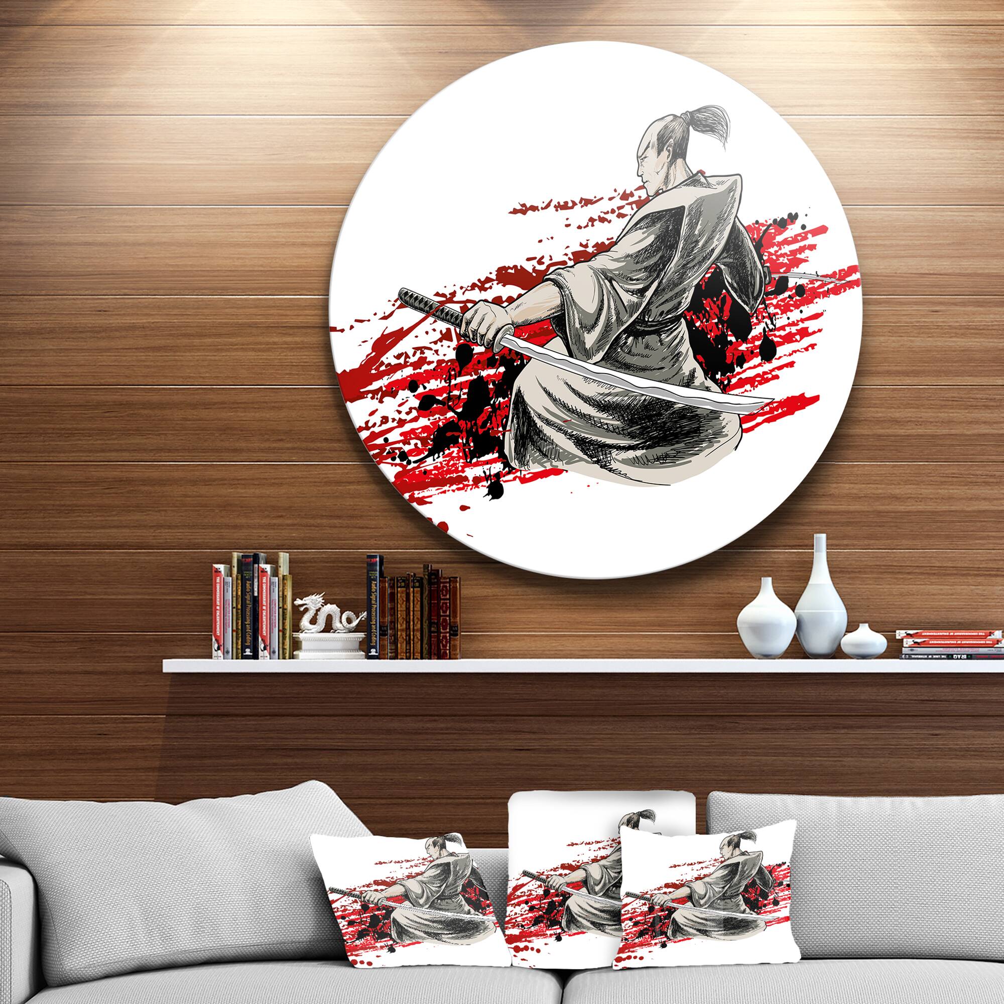 Designart - Japan Warrior' Japanese Metal Artwork