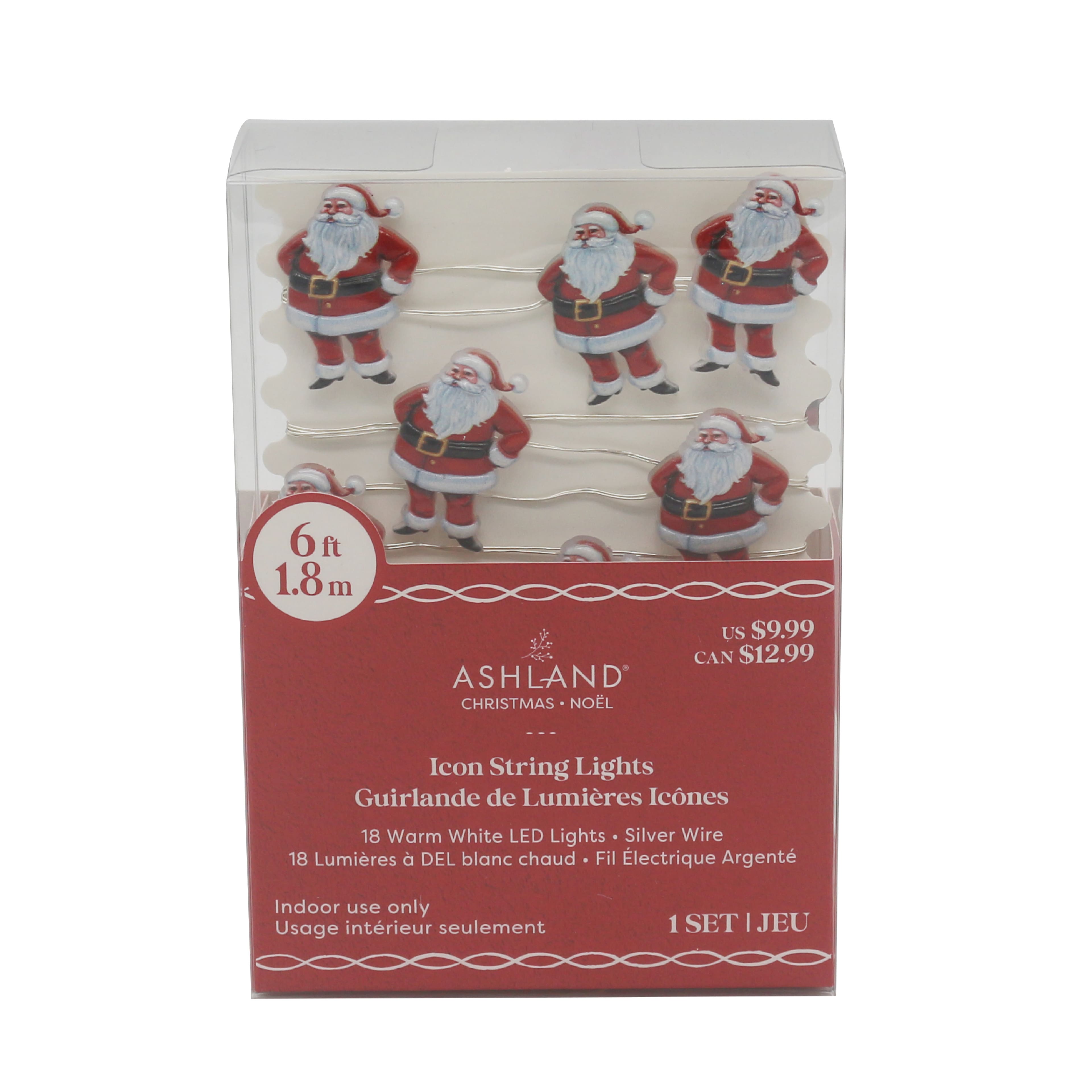 18ct. Vintage Santa Bulb LED Icon String Lights by Ashland&#xAE;