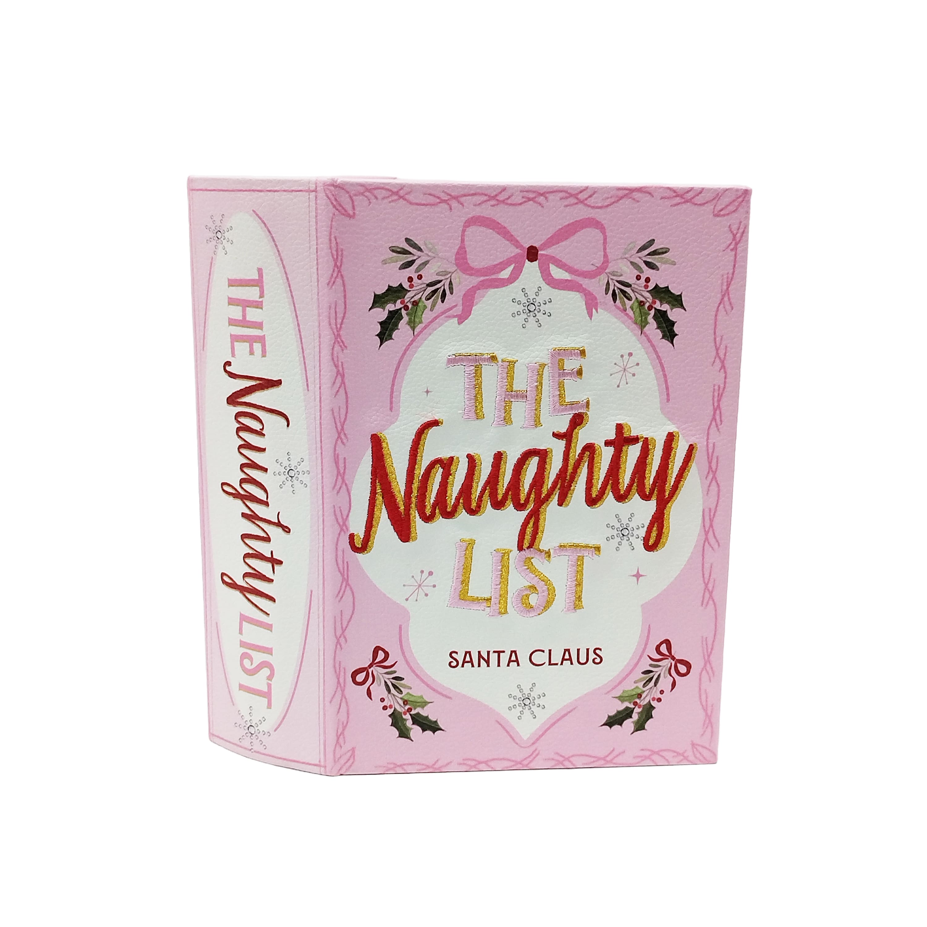 8&#x22; Pink Naughty List Book Box Tabletop D&#xE9;cor by Ashland&#xAE;