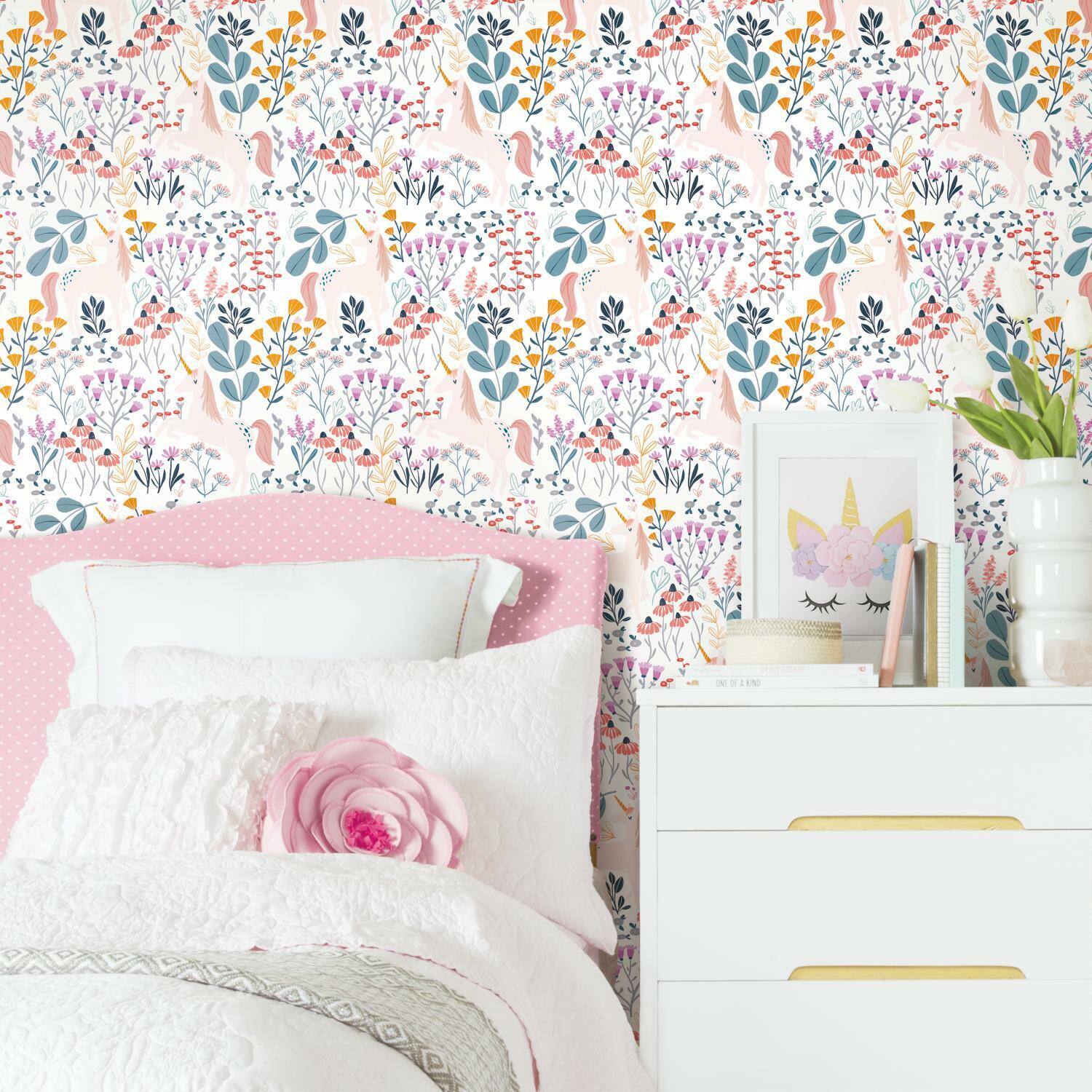 RoomMates Unicorn Paradise Peel &#x26; Stick Wallpaper