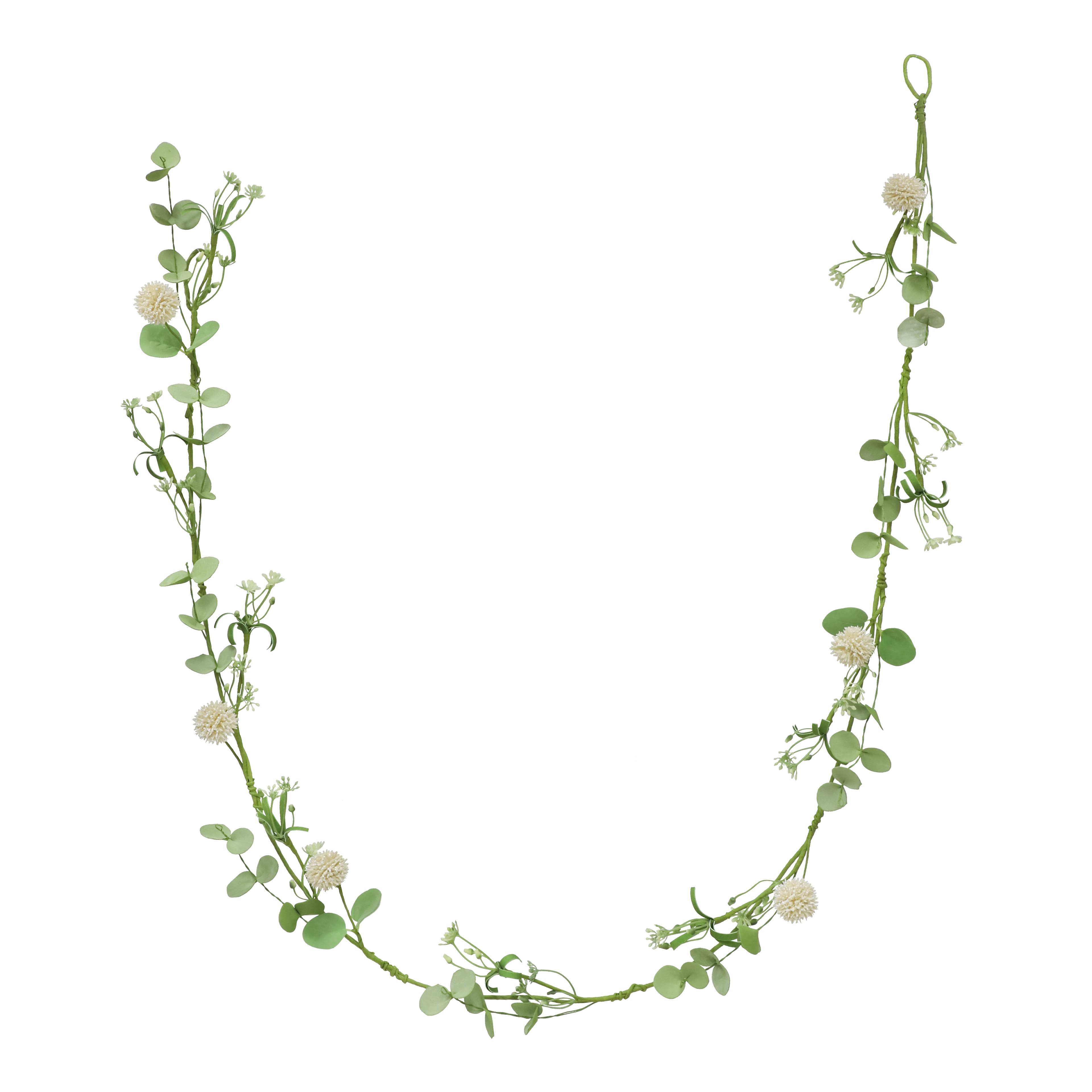 5ft. Cream Pom Pom Coiled Garland by Ashland&#xAE;