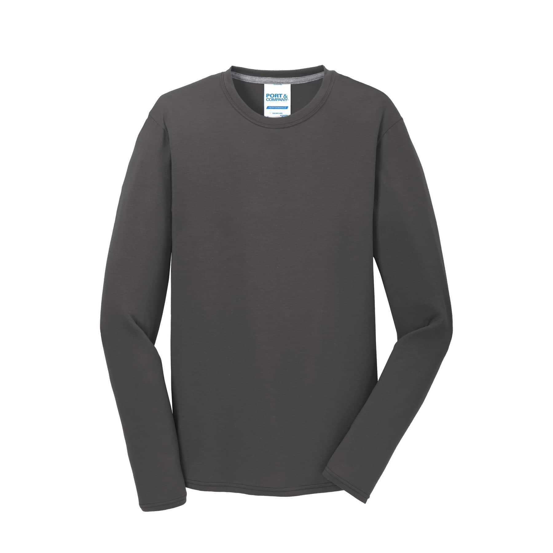 Port & Company® Long Sleeve Performance Blend T-Shirt
