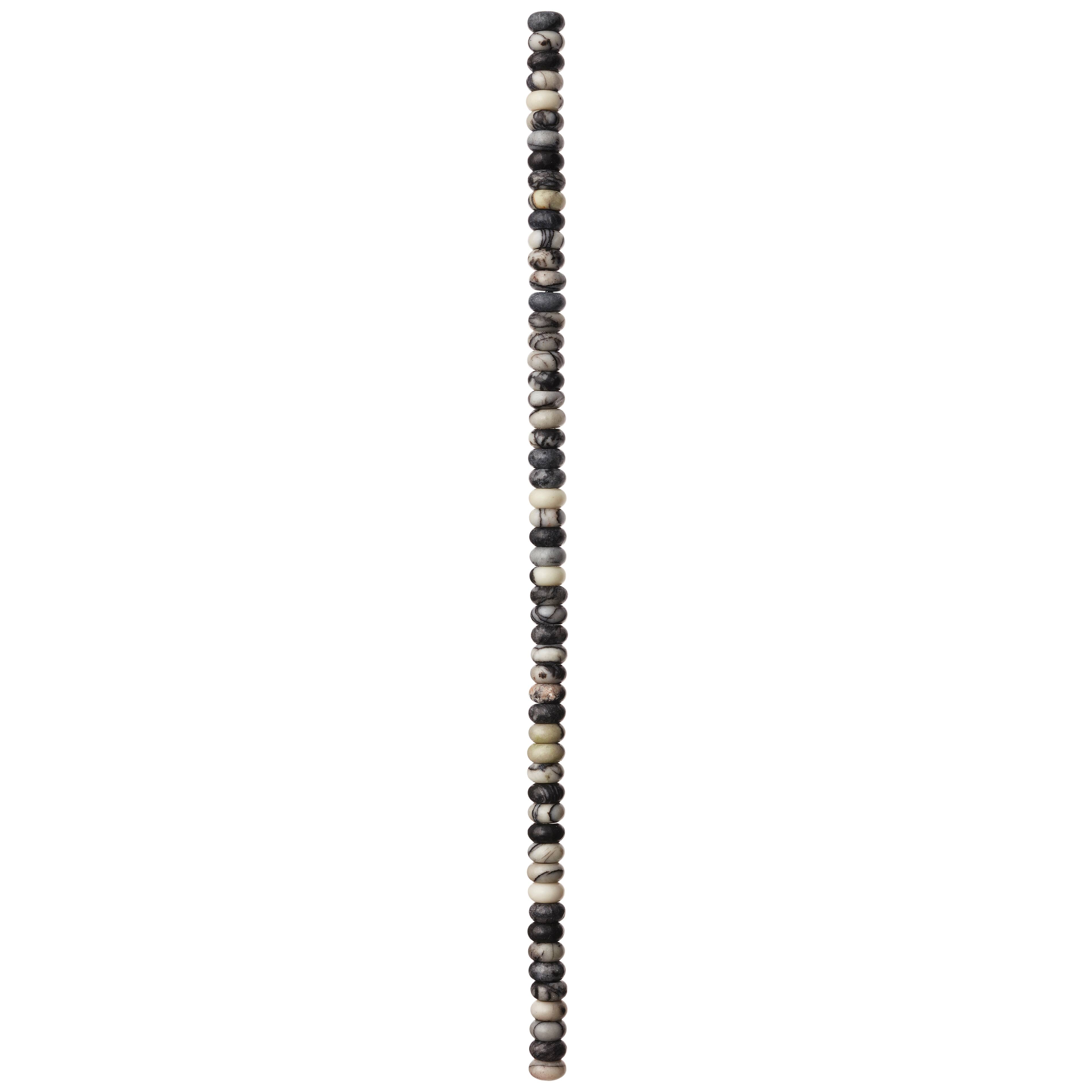 12 Pack: Black Network Rondelle Beads, 6mm by Bead Landing™