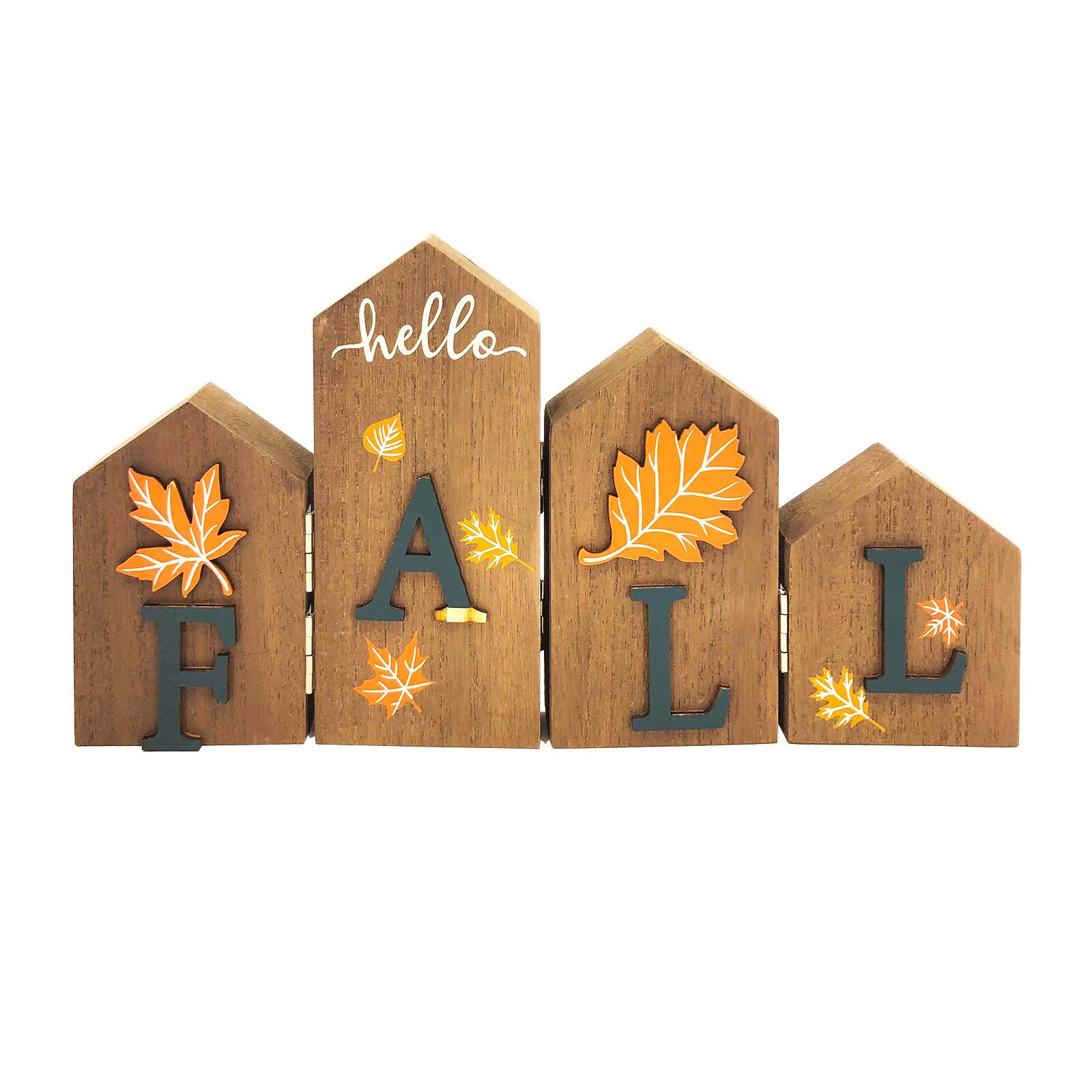12.6&#x22; Hello Fall Folding Tabletop Sign by Ashland&#xAE;