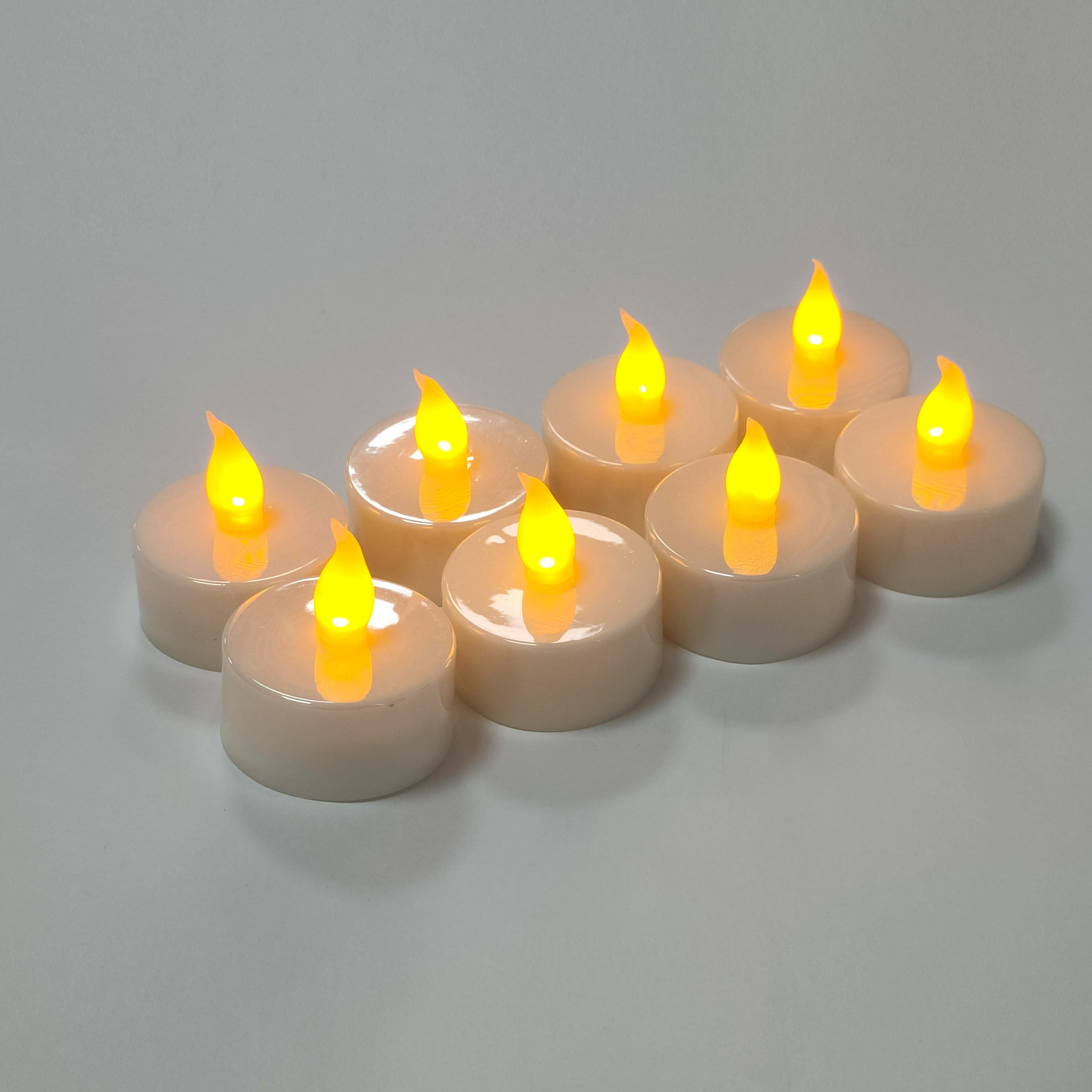 White Iridescent LED Tealights, 8ct. by Ashland&#xAE;