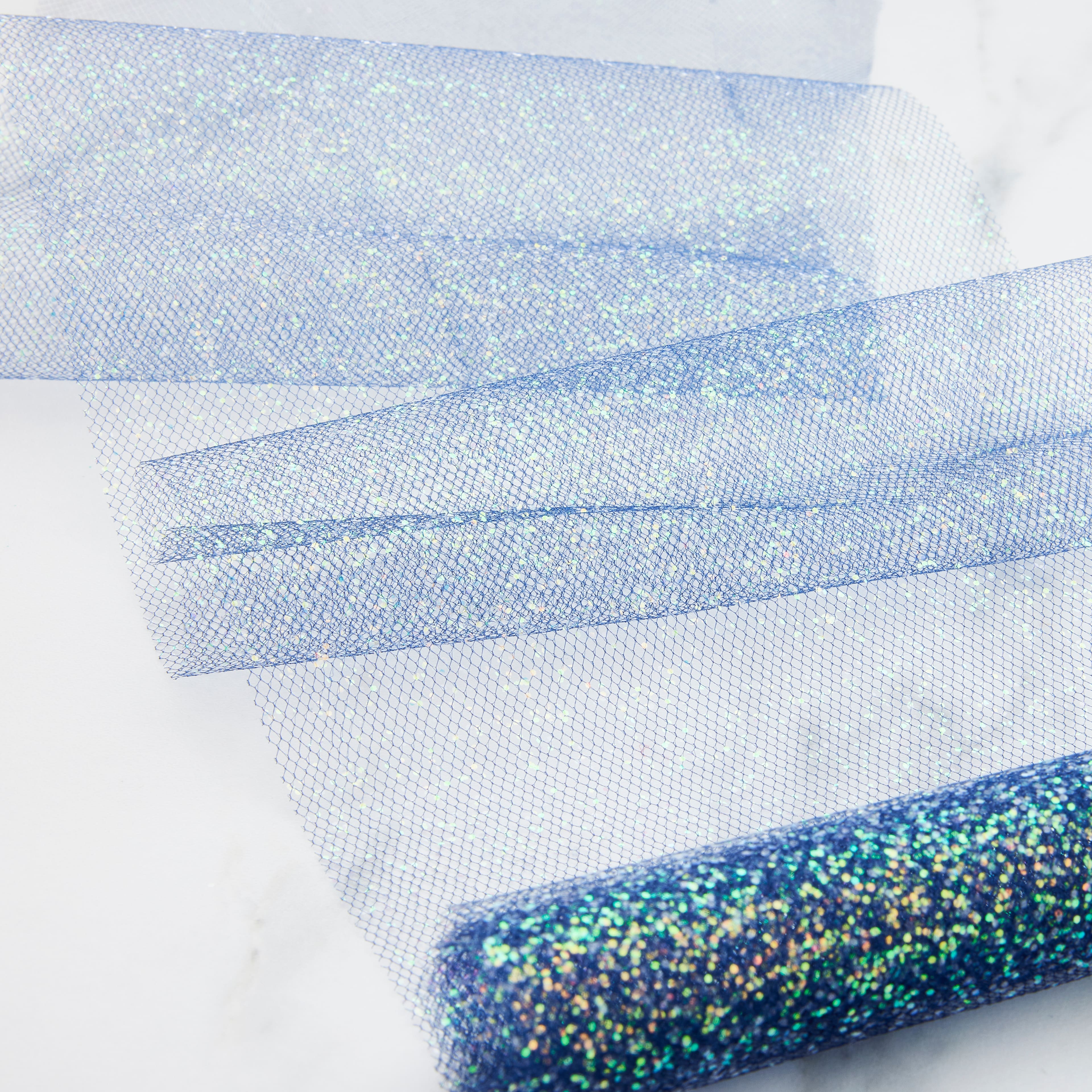 6&#x22; x 8yd. Iridescent Chunky Glitter Tulle by Celebrate It&#x2122;