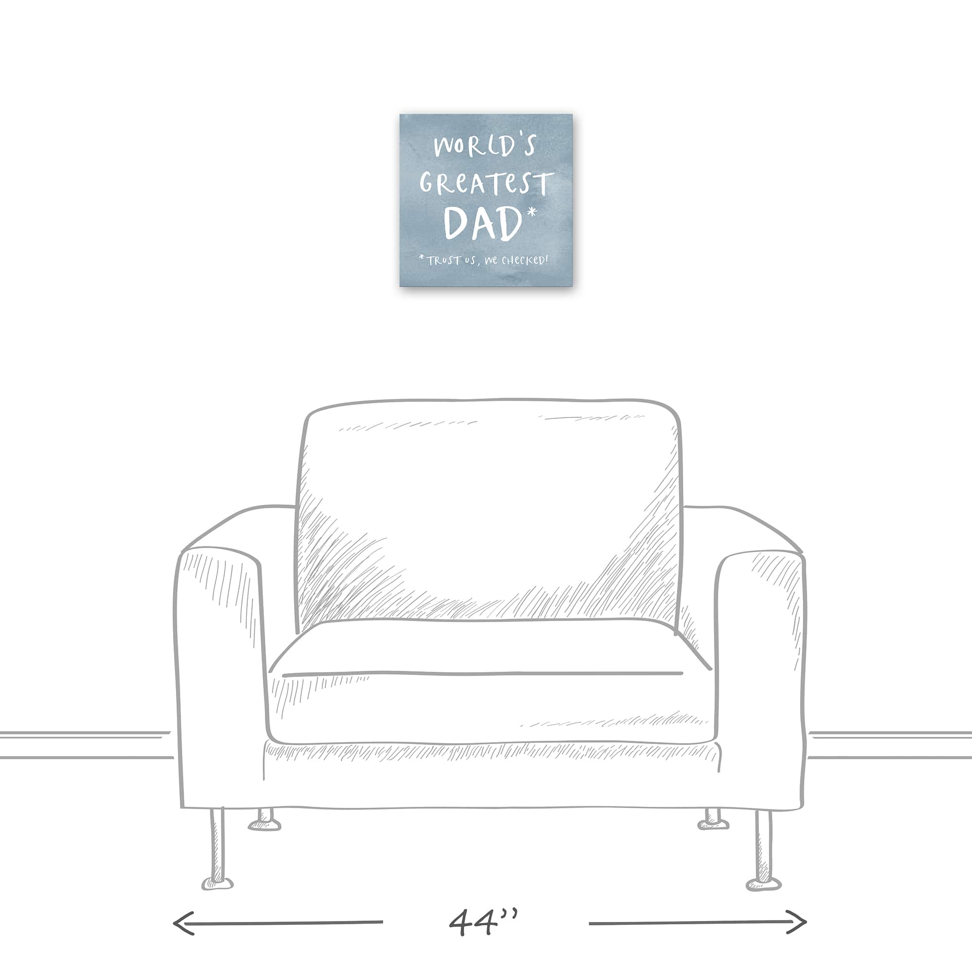 World's Greatest Dad Canvas Wall Art