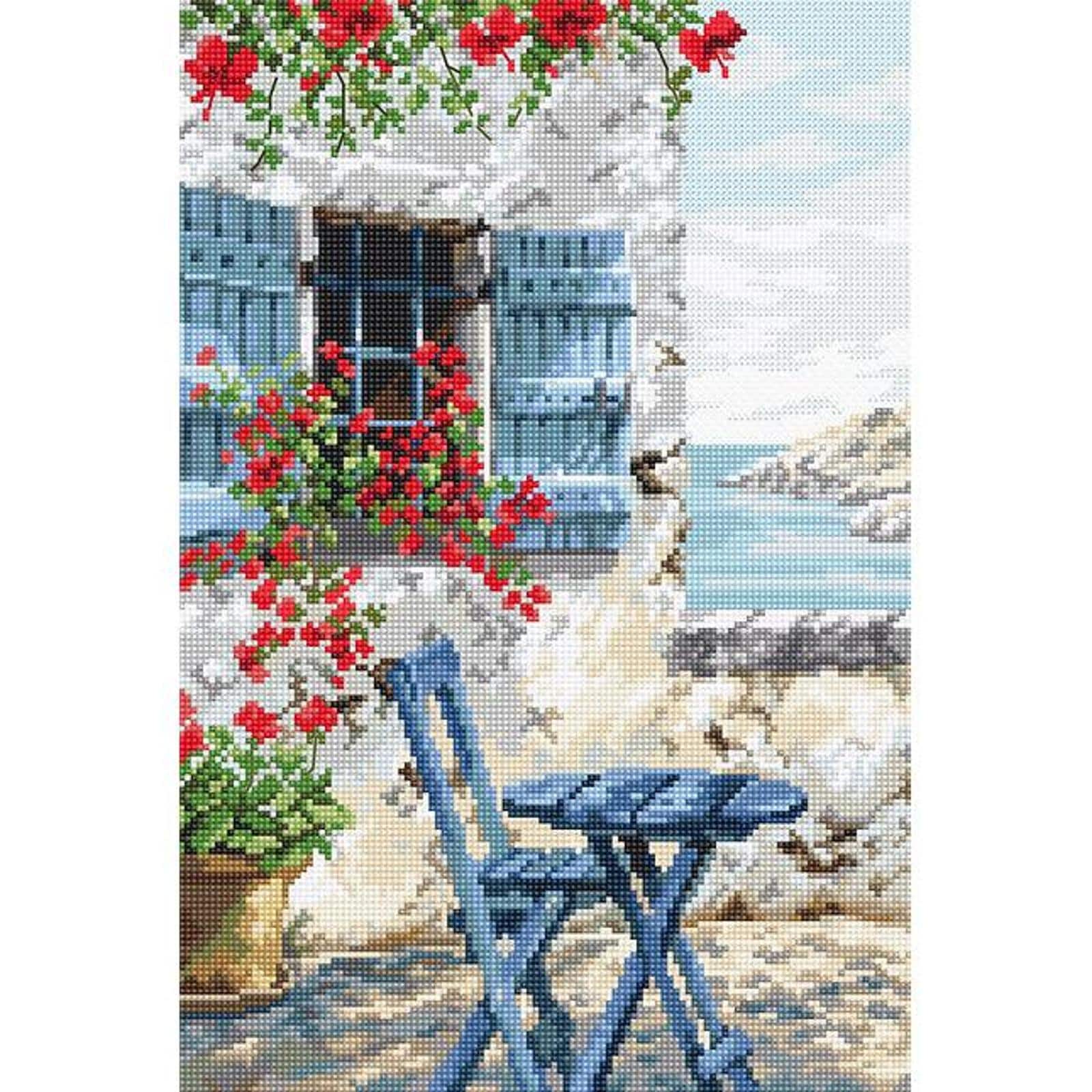 LetiStitch Counted Cross Stitch Kit Villa
