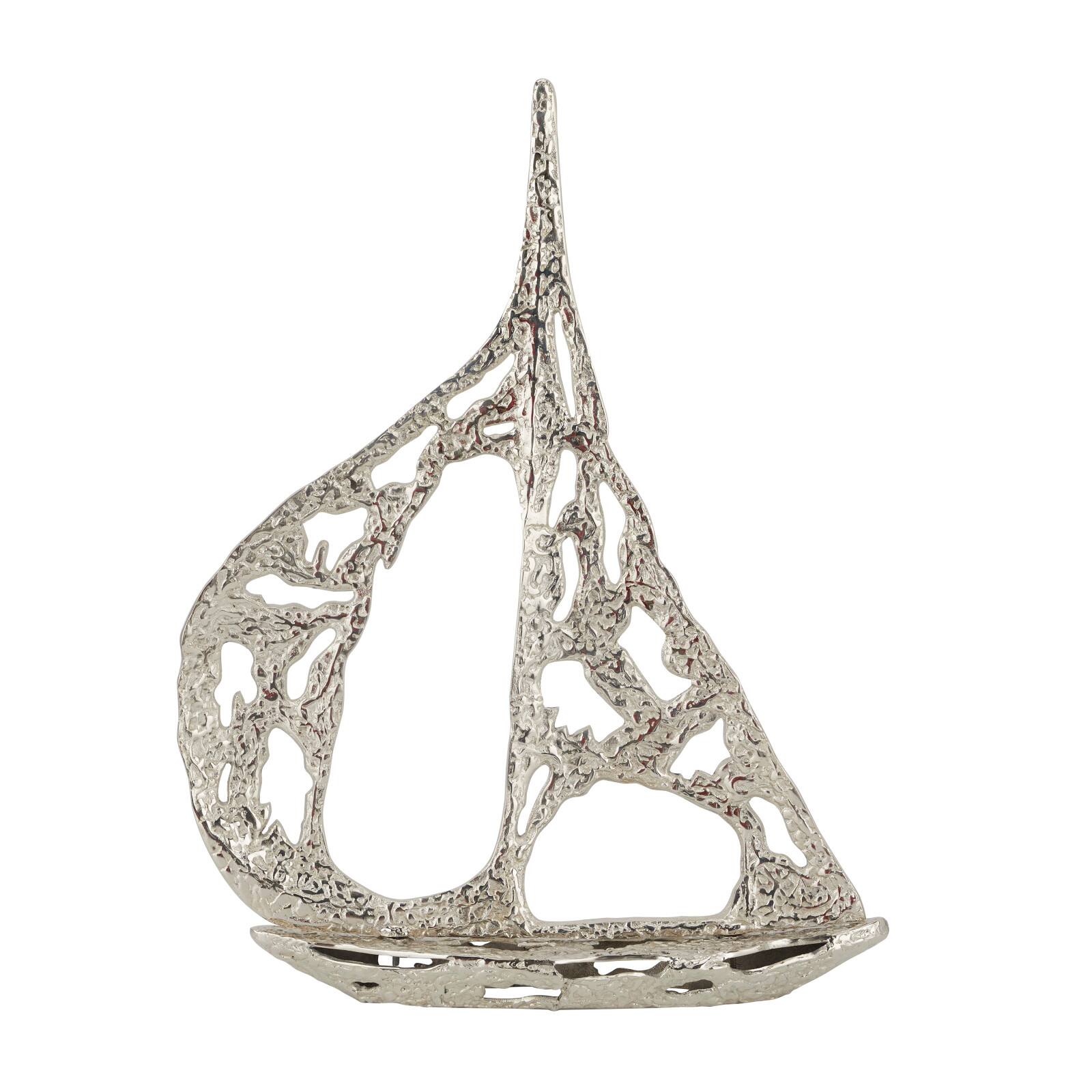 Silver Aluminum Contemporary Sculpture, 28 x 28 x 5 By Ivory And Iris