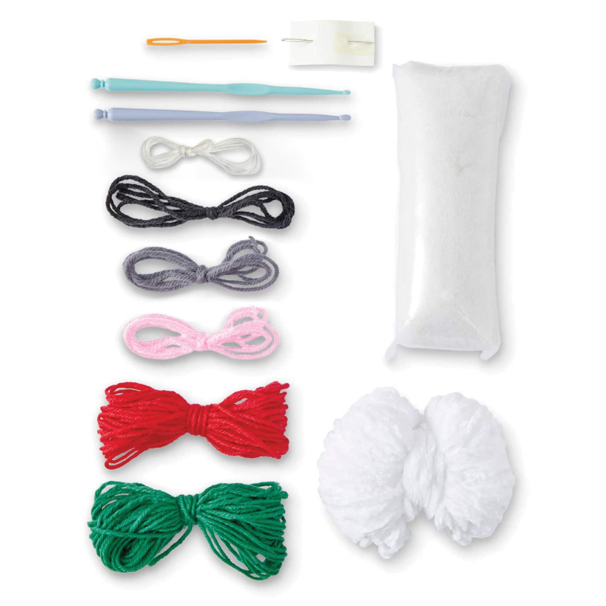 Intermediate White Cat Amigurumi Crochet Ornament Kit by Loops & Threads®