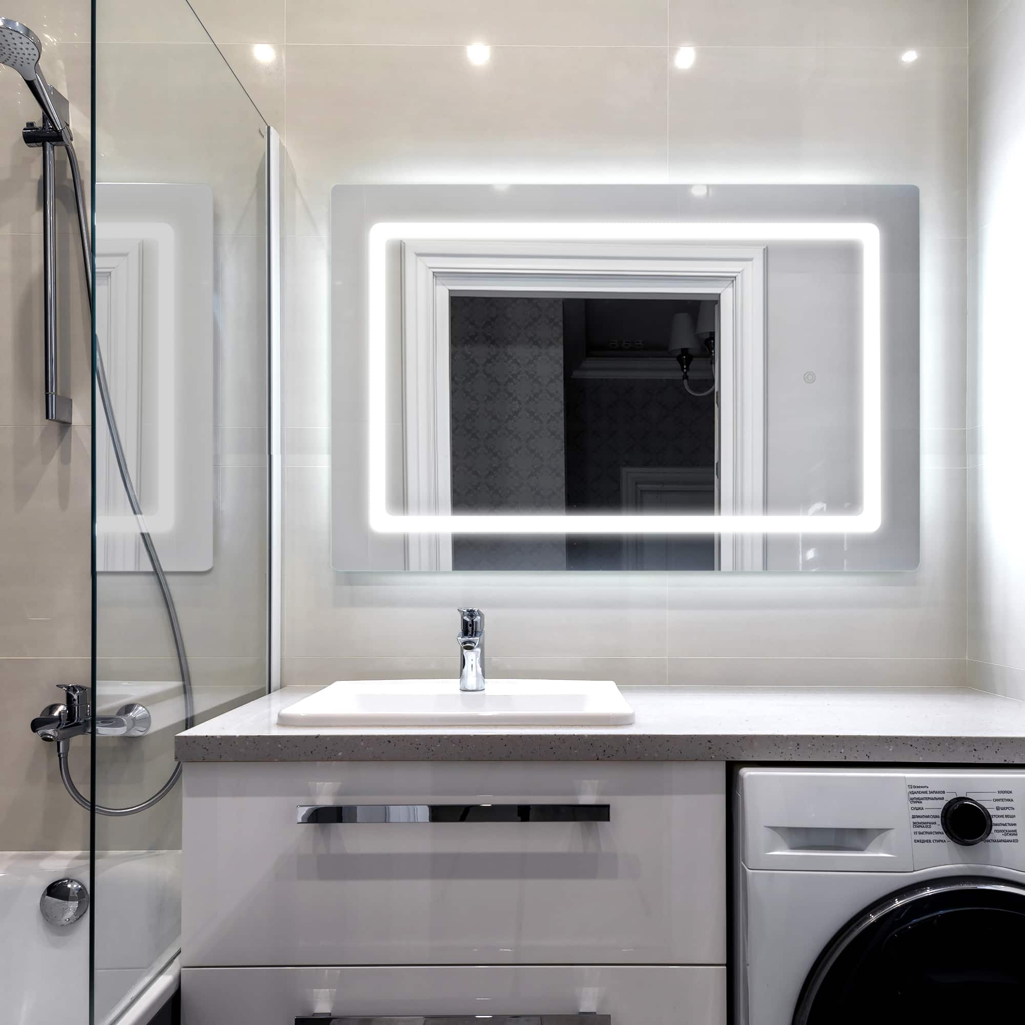Head West LED Vanity Touch Sensor Wall Mirror