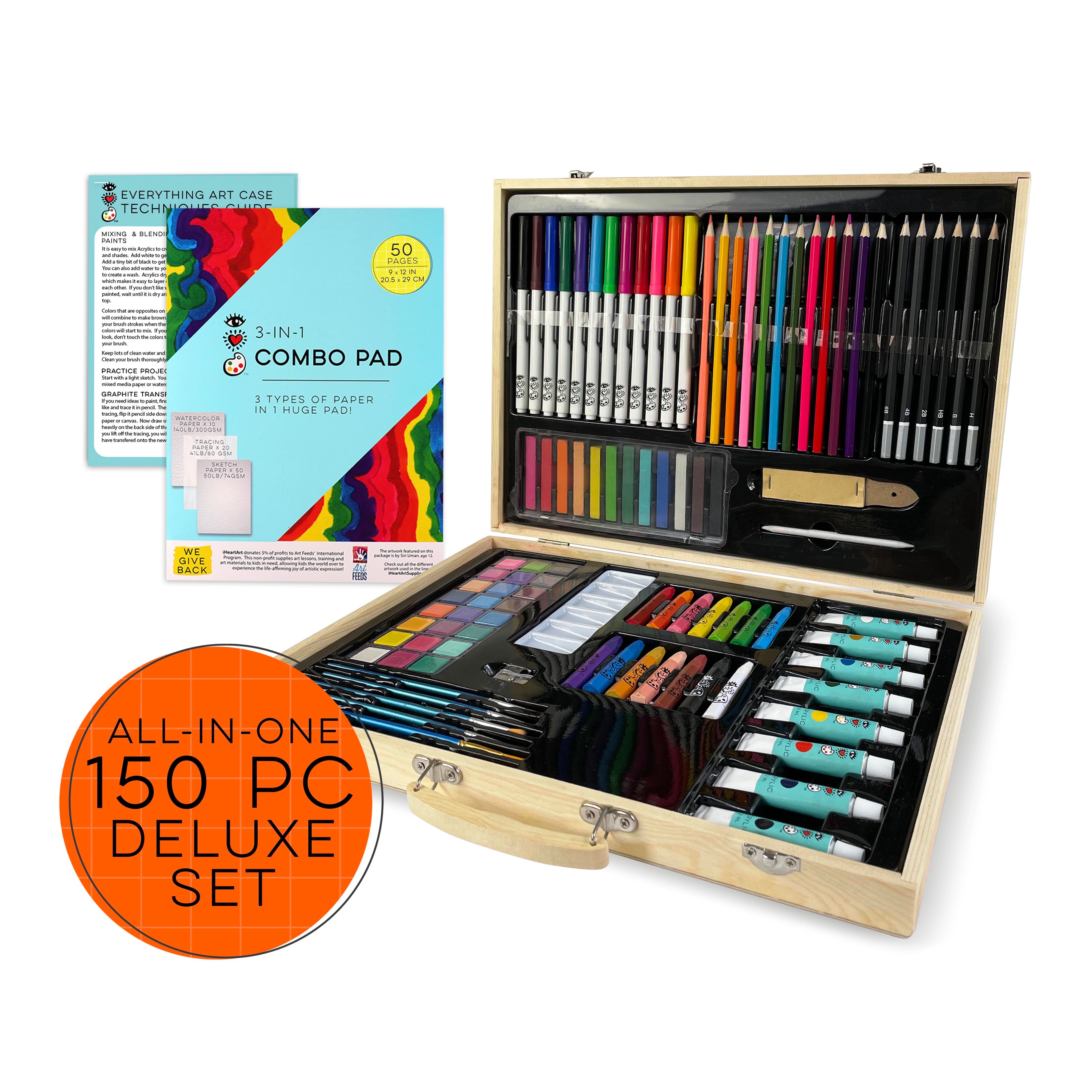 Everything Art Wooden Artist Case Deluxe Set