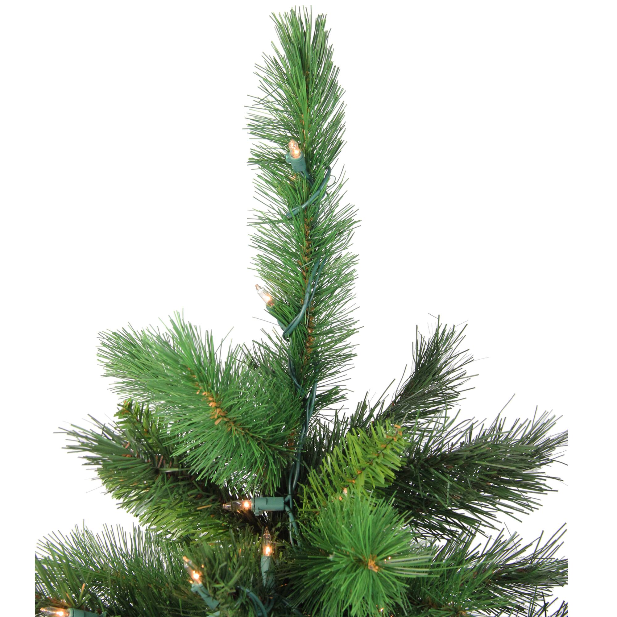3ft. Pre-Lit New Carolina Spruce Artificial Potted Christmas Tree, Clear Lights