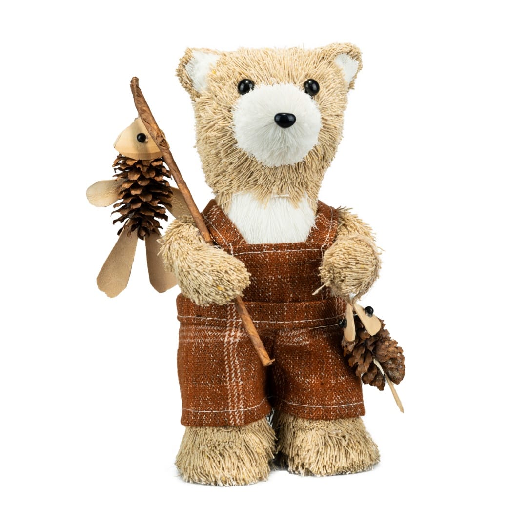 6.75&#x22; Fishing Bear Natural D&#xE9;cor by Ashland&#xAE;
