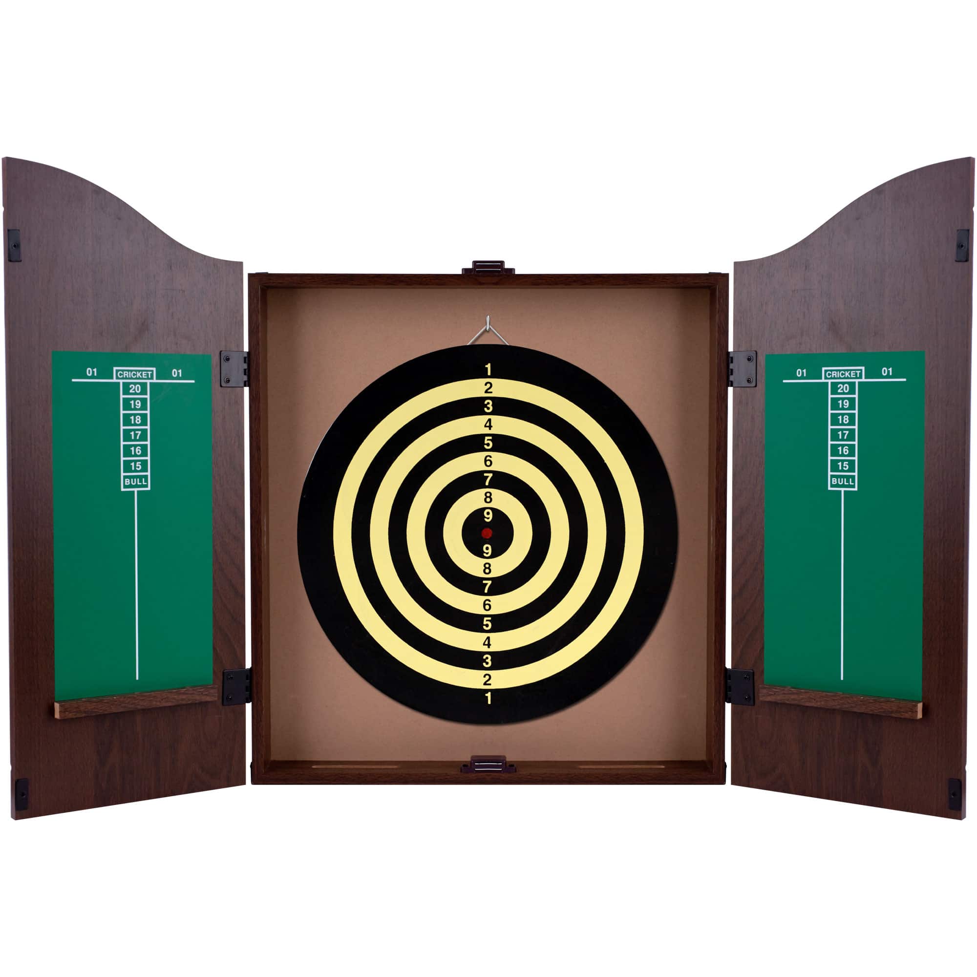 Toy Time King&#x27;s Head Value Dartboard Cabinet Set