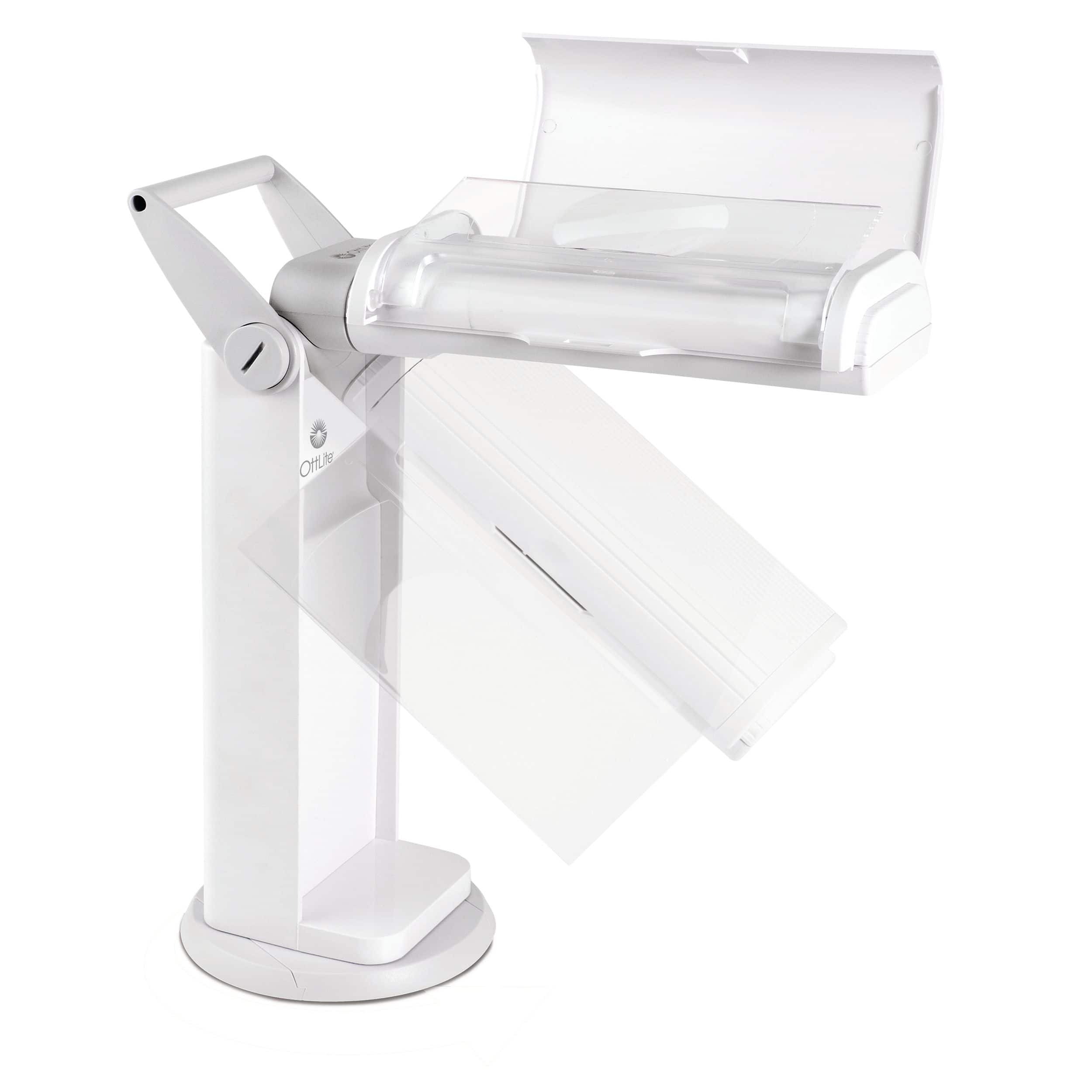 OttLite 11.5&#x22; White Magnifier Task Lamp