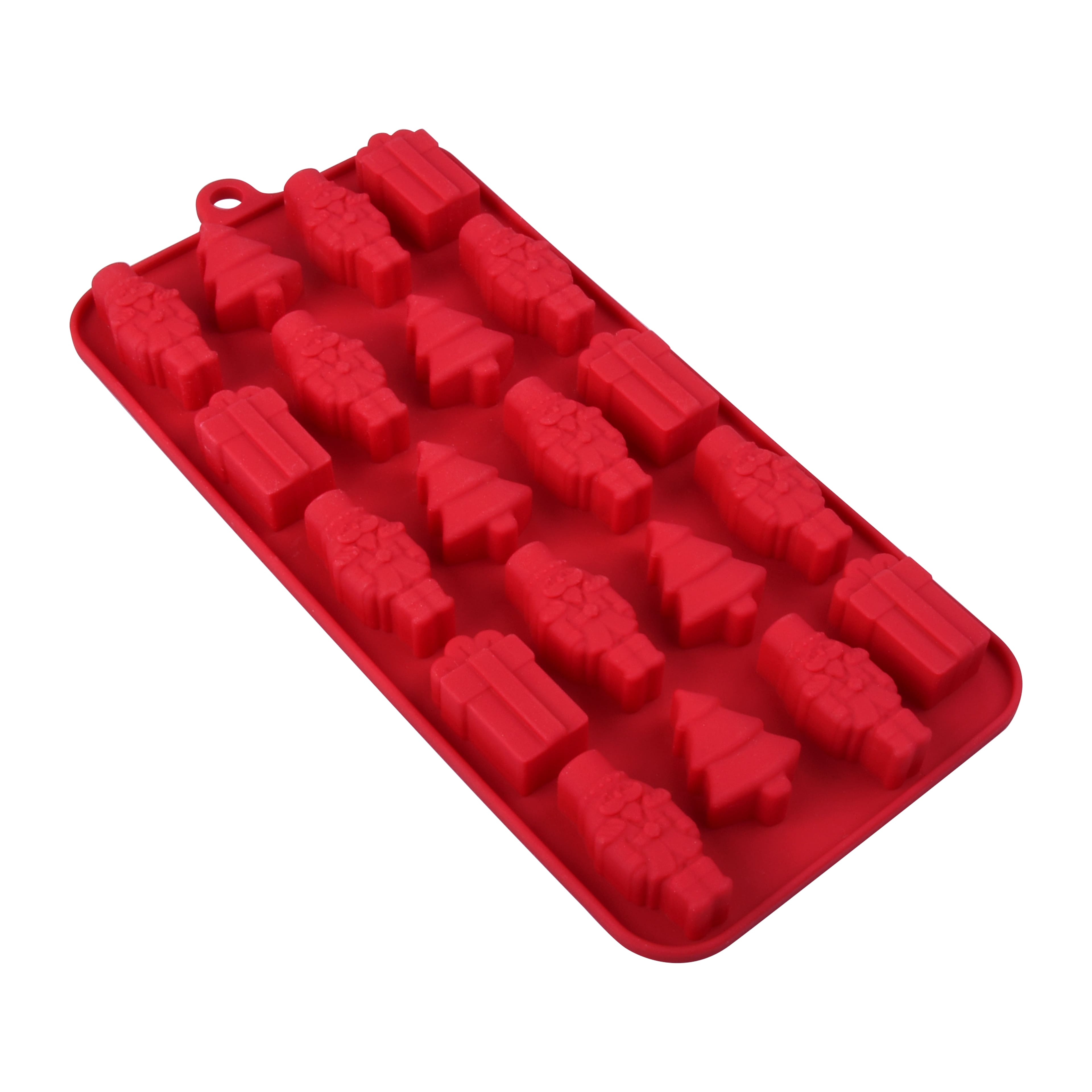 Christmas Trees, Presents &#x26; Nutcrackers Silicone Candy Mold by Celebrate It&#xAE;