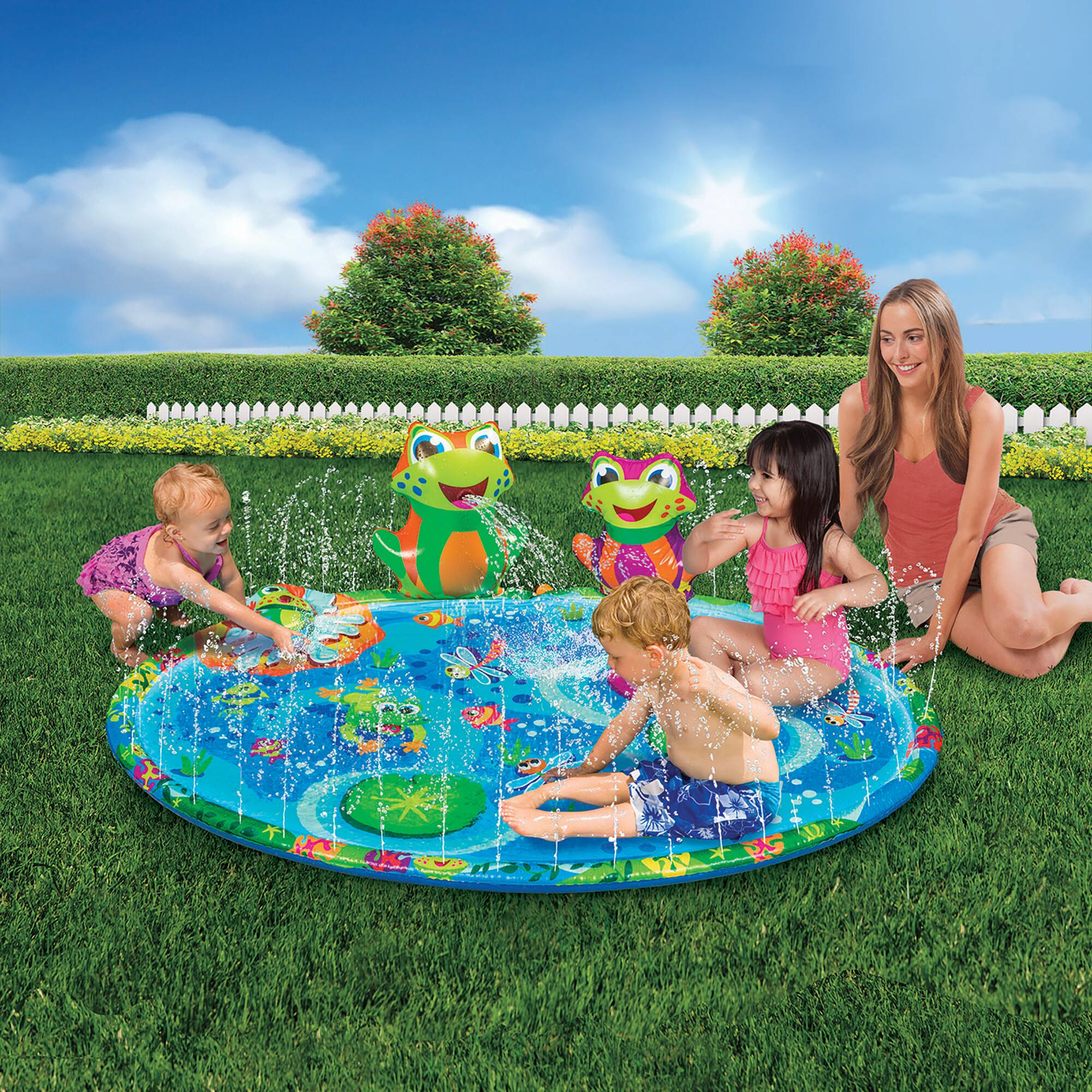 banzai froggy pond splash mat