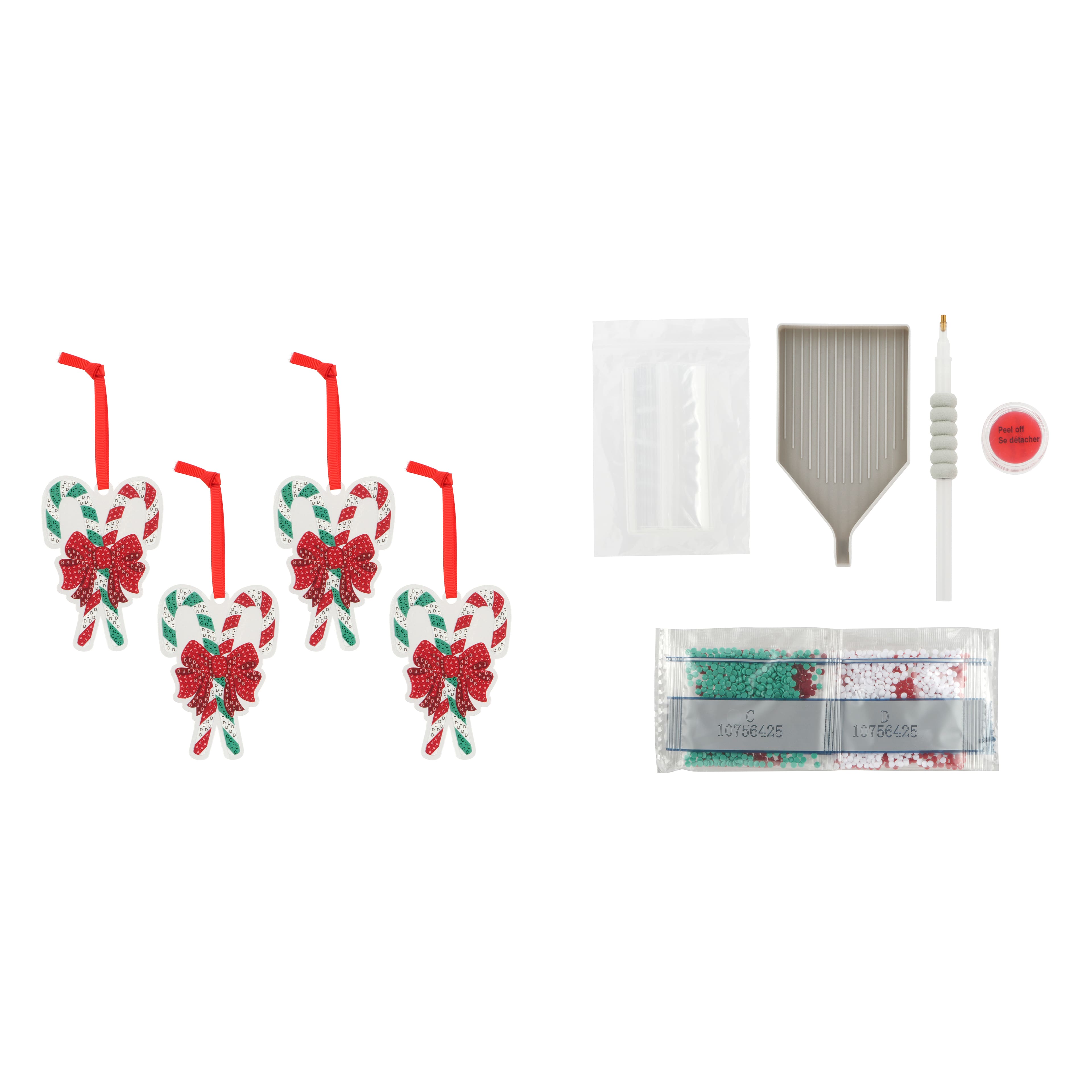 Candy Canes Diamond Art Ornaments Kit by Make Market&#xAE;