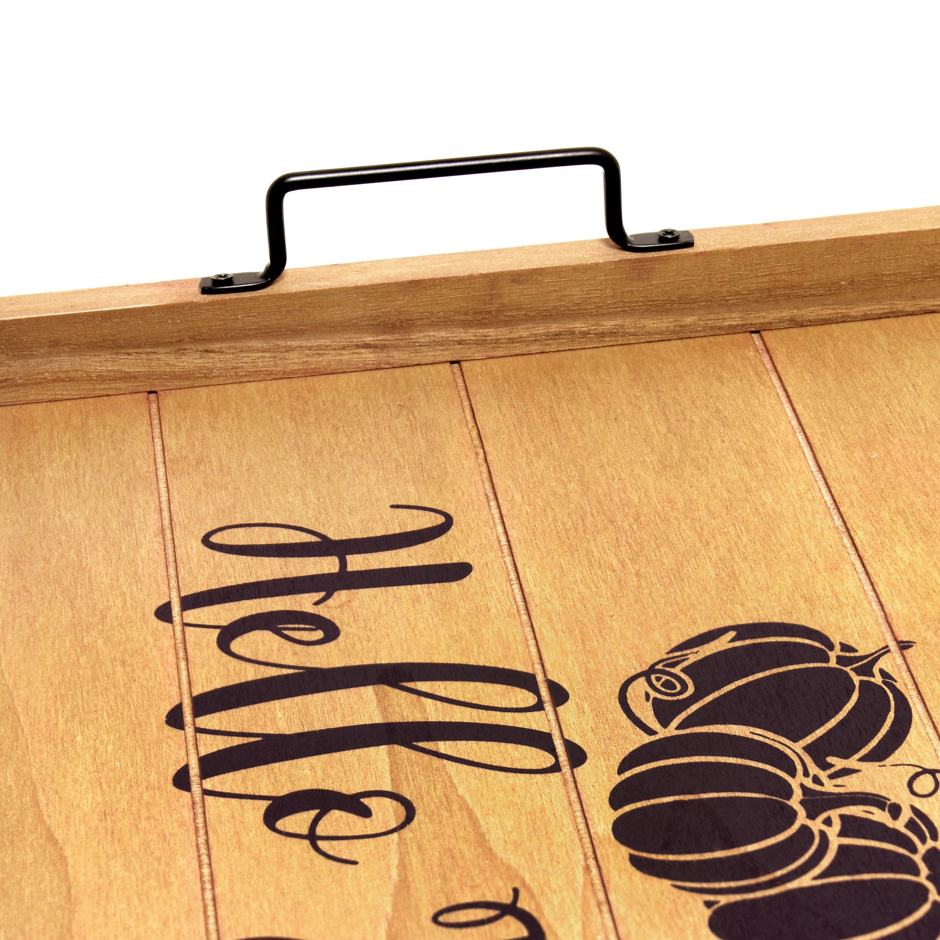 Elegant Designs&#x2122; 15.5&#x22; Hello Fall Serving Tray with Handles