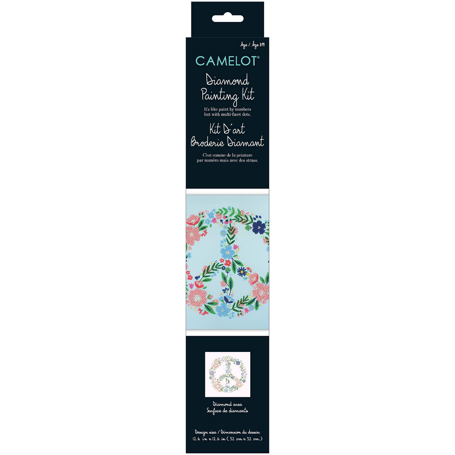 Camelot® Dots Floral Peace Sign Diamond Painting Kit