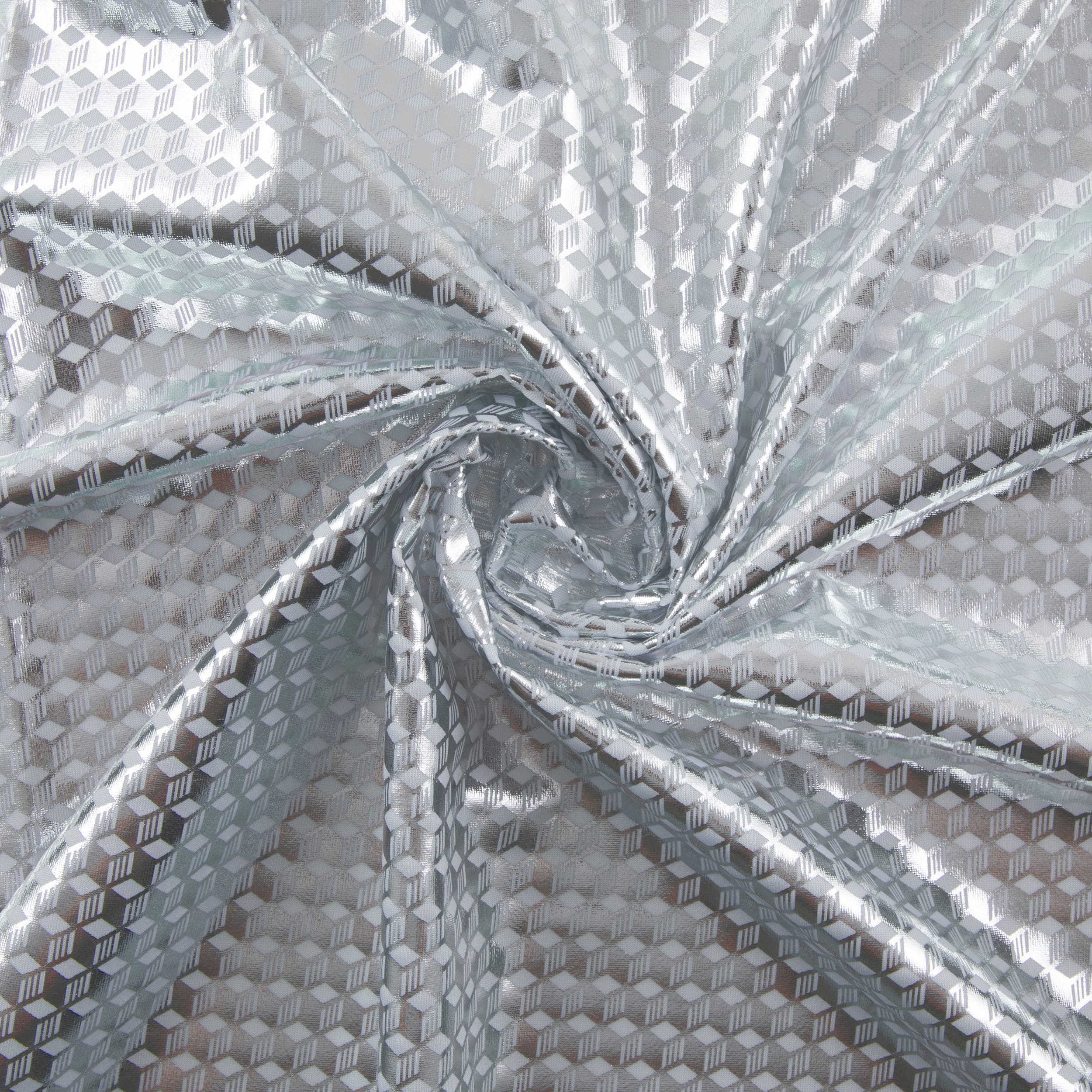 Cosplay by Yaya Han Silver Hex Stretch Fabric