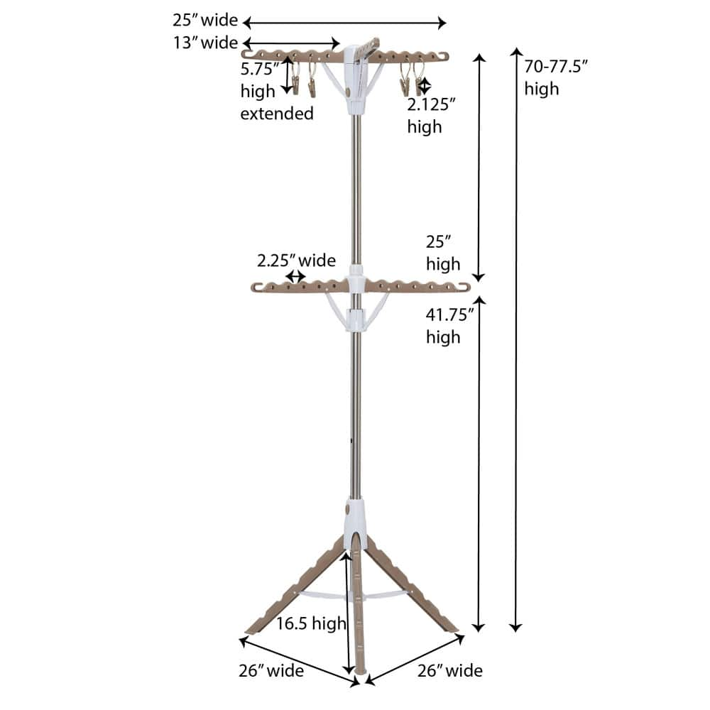 Household Essentials 2-Tier Tripod Clothes Drying Rack